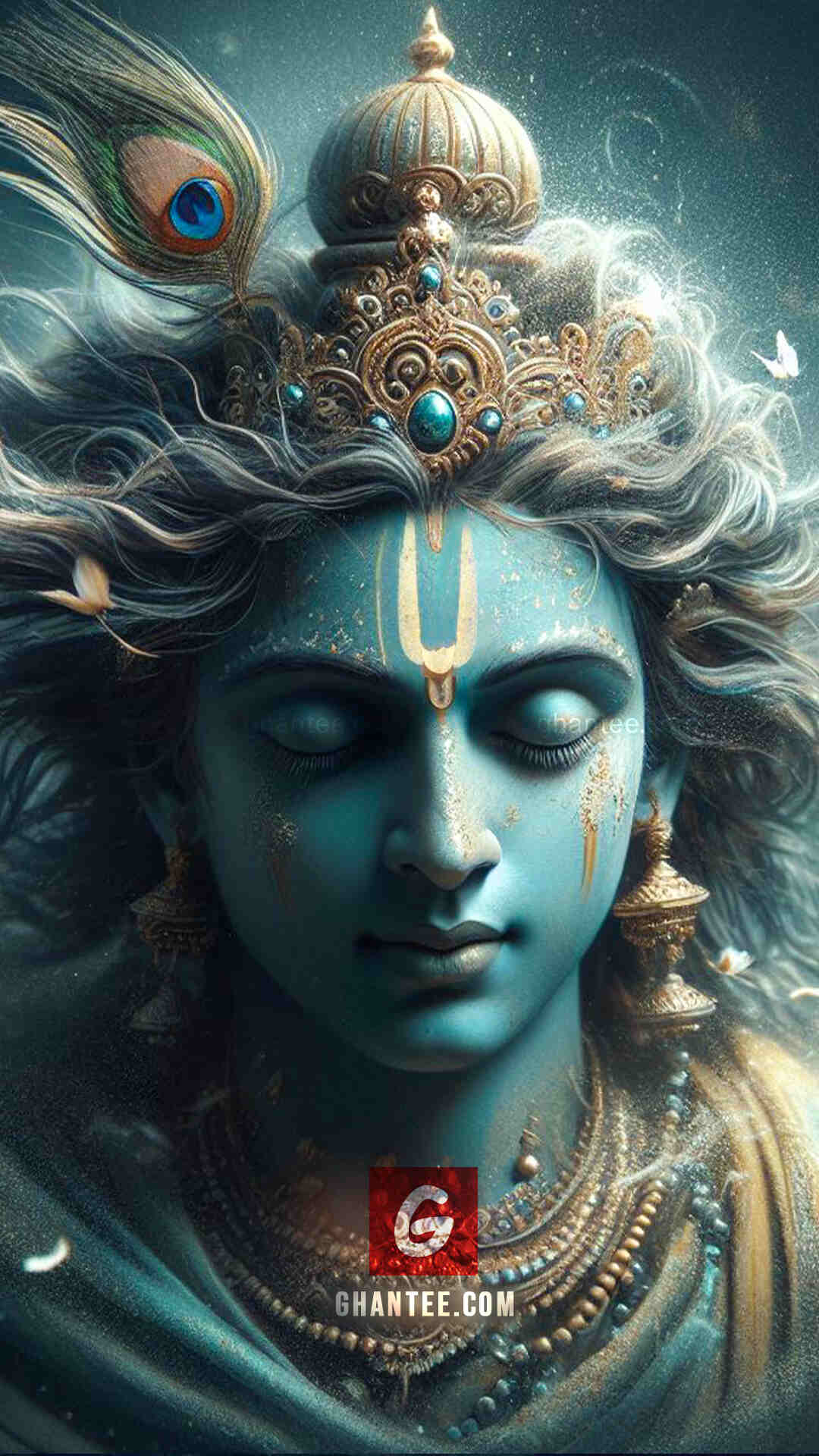 calm krishna HD phone wallpaper