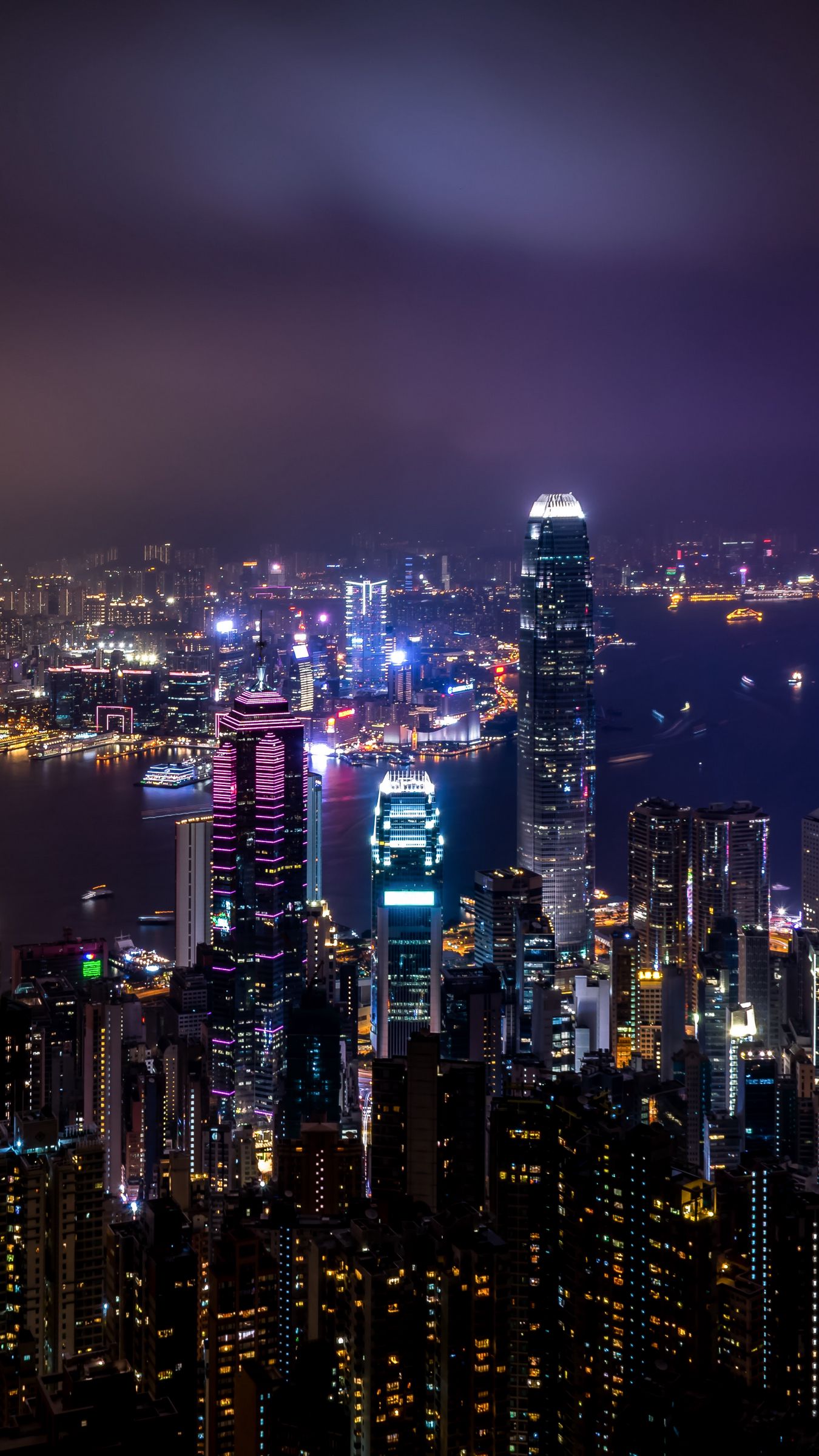 Download wallpaper 1350x2400 hong kong