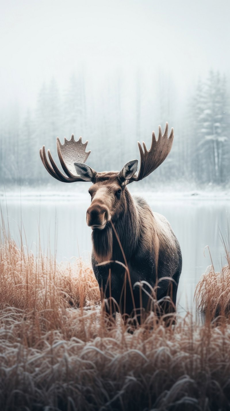 Aesthetic moose frame iPhone wallpaper