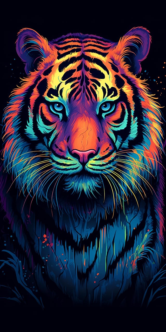 Vibrant Tiger (by Wallpop)