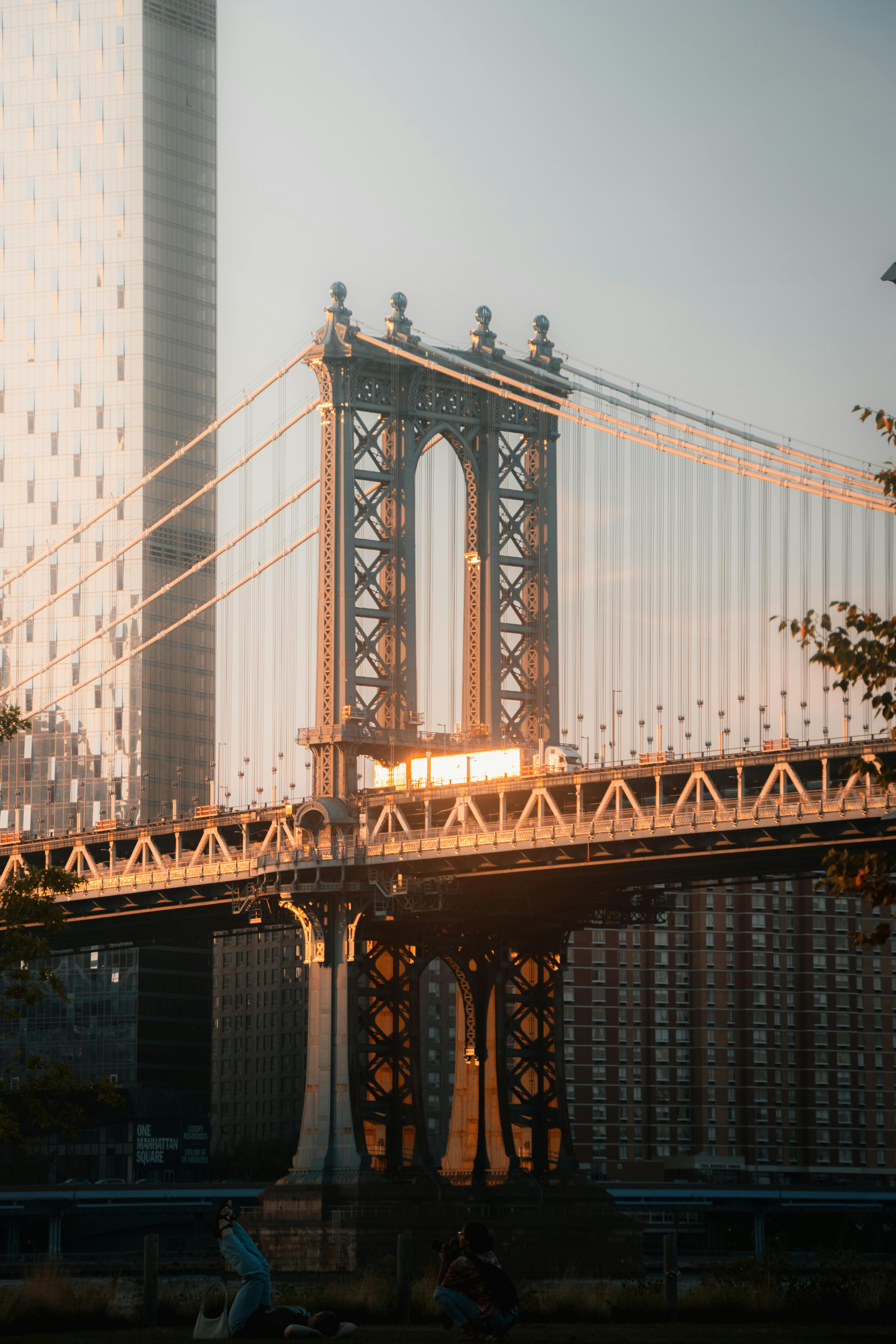 Manhattan Bridge at Sunset · Free Stock
