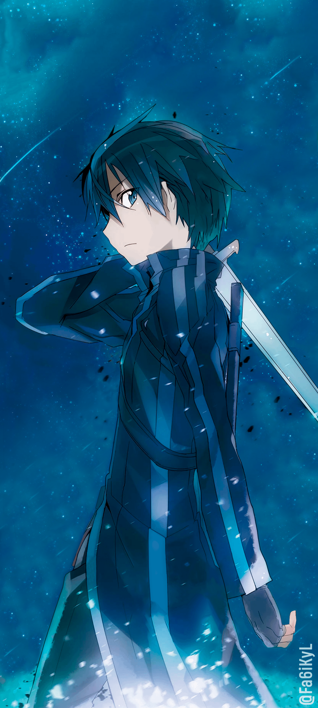 Phone wallpaper Kirito (1080x2400), r