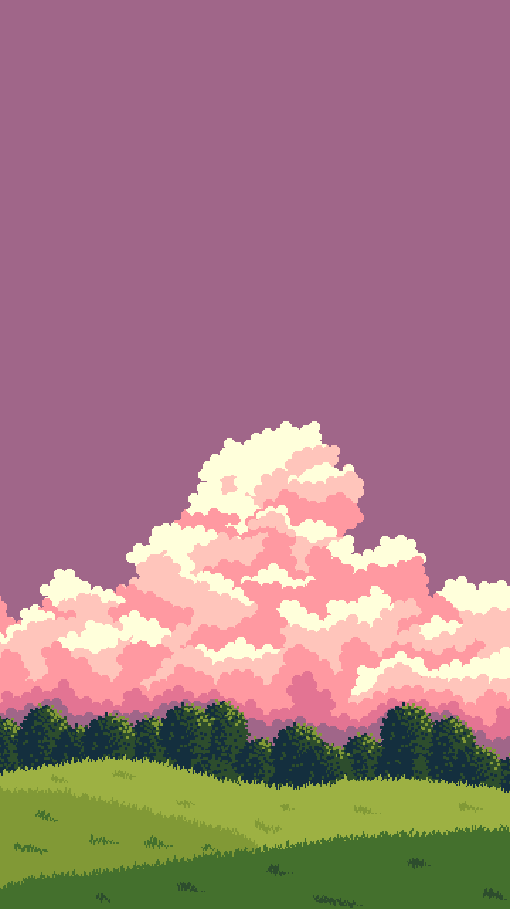 Landscape With Pink Clouds Phone Wallpaper's Ko Fi Shop