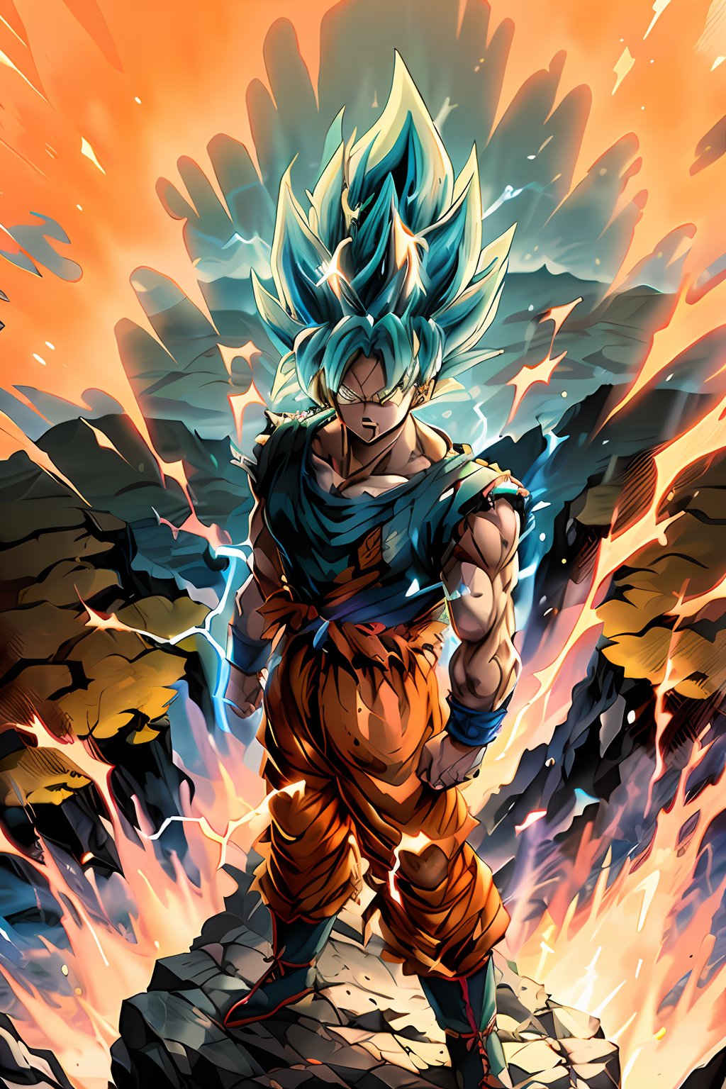 Super Saiyan Goku unleashes a. image