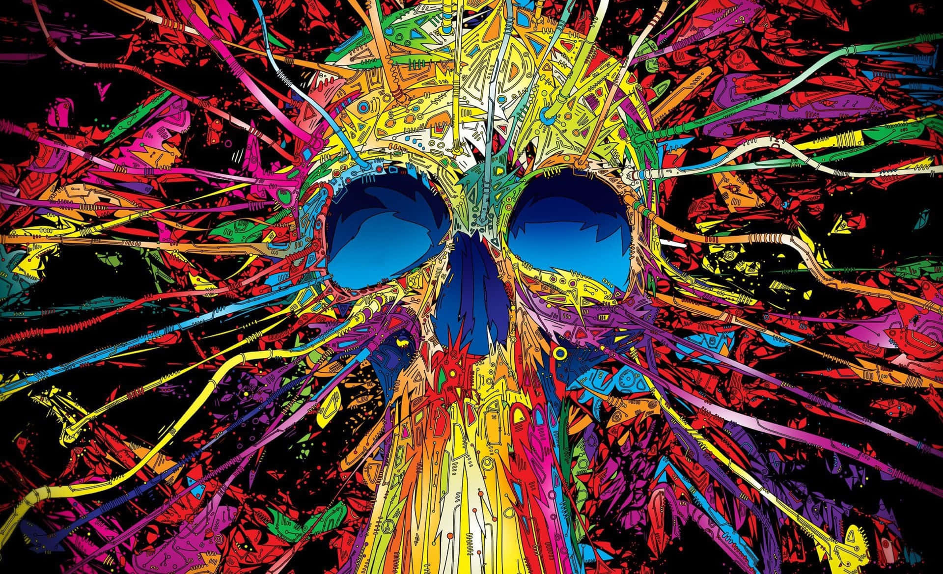 Psychedelic 3D Art Wallpaper