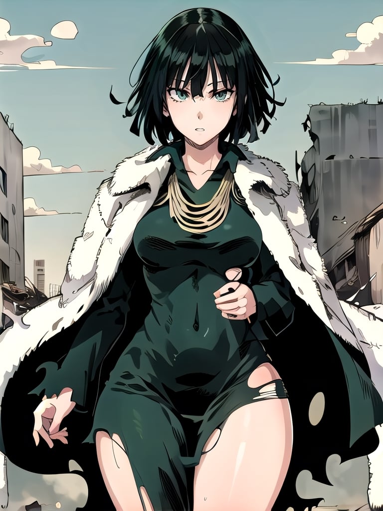 girl, fubuki, solo, green ey. image
