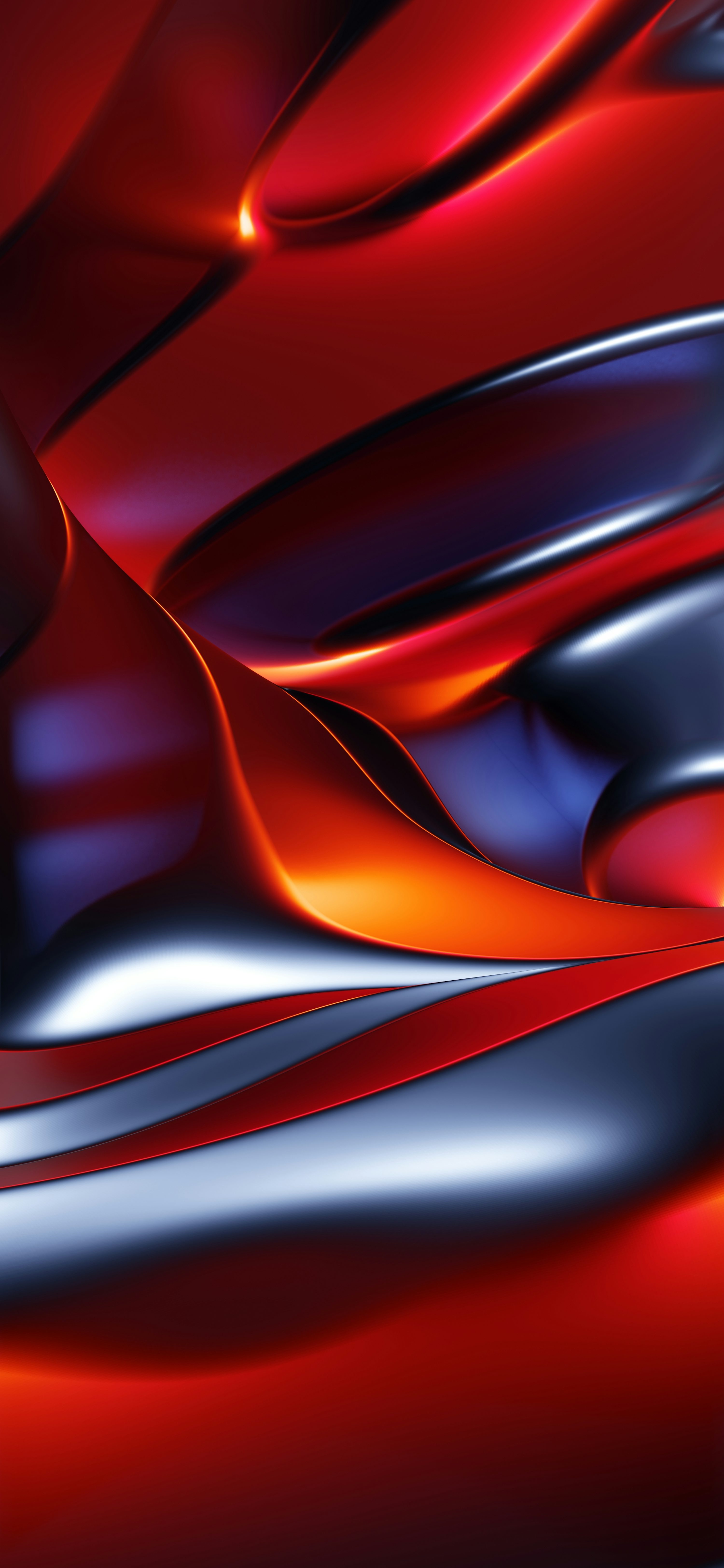 Red and black abstract painting photo