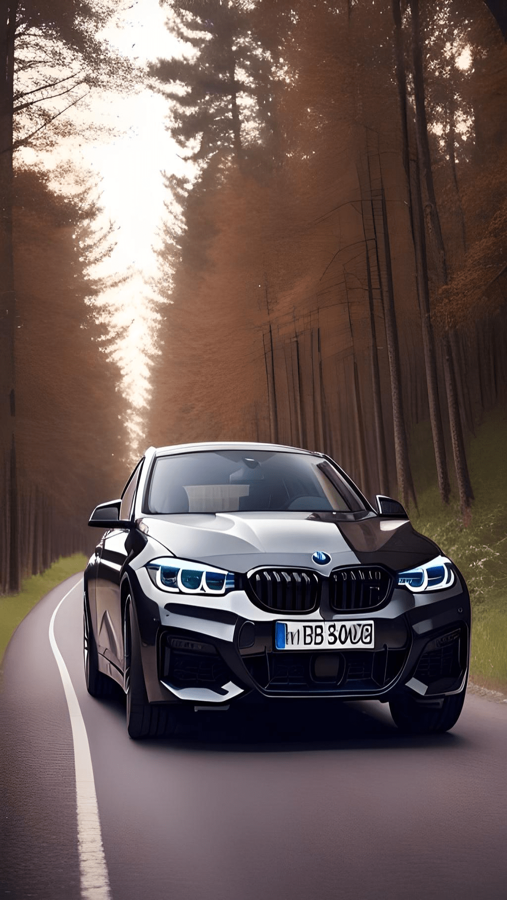 Samsung A55 Wallpaper Black Bmw Car