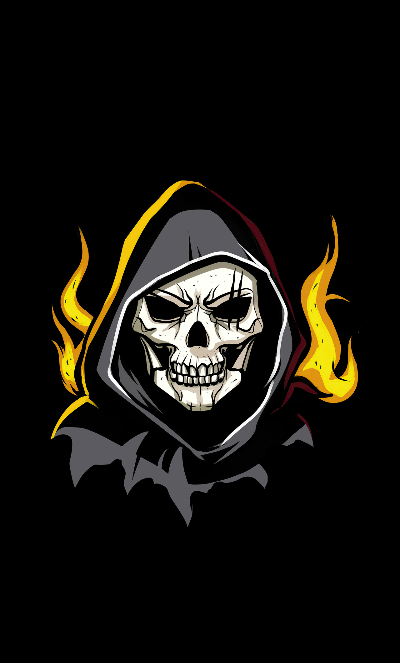 Grim Reaper Minimal Art 4k