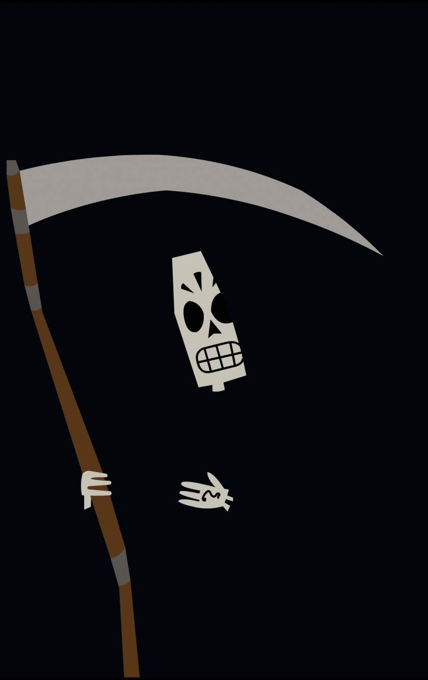 Download wallpaper 840x1336 grim reaper