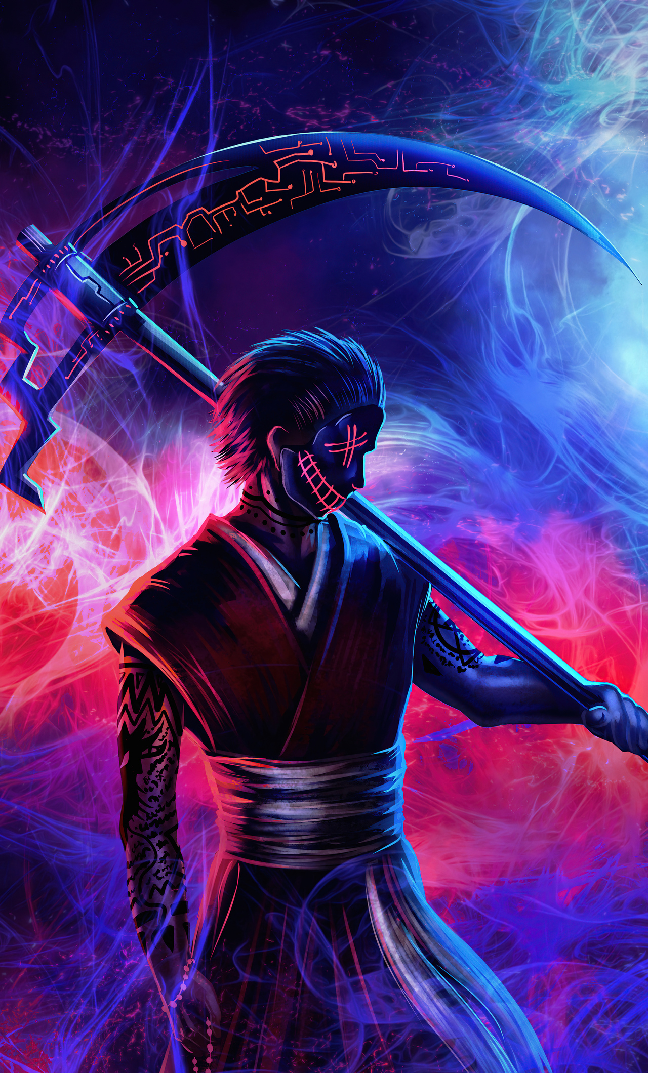 Grim Reaper Neon Guy 5k