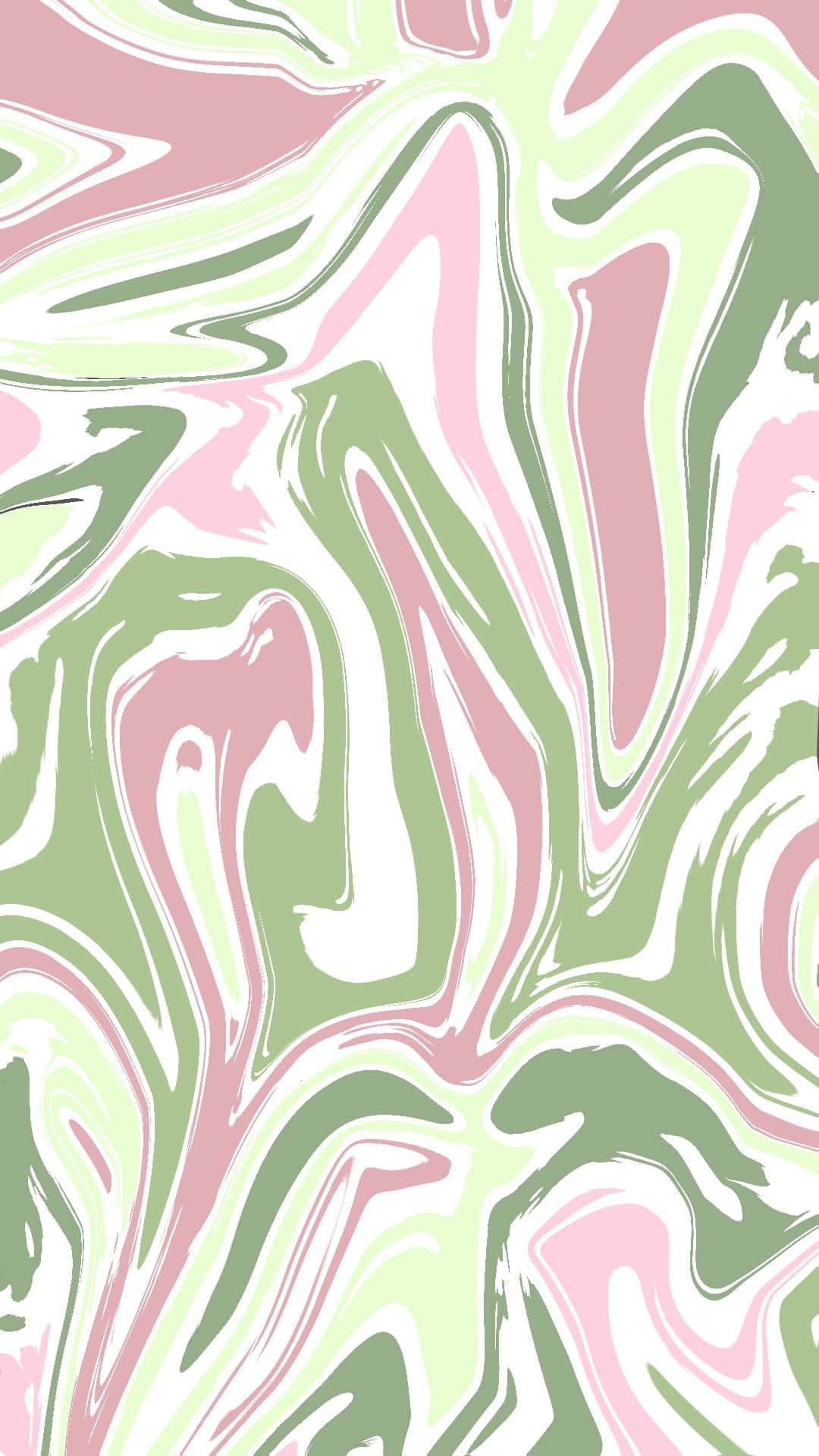 Download Marble Art In Pink And Green Aesthetic Wallpaper