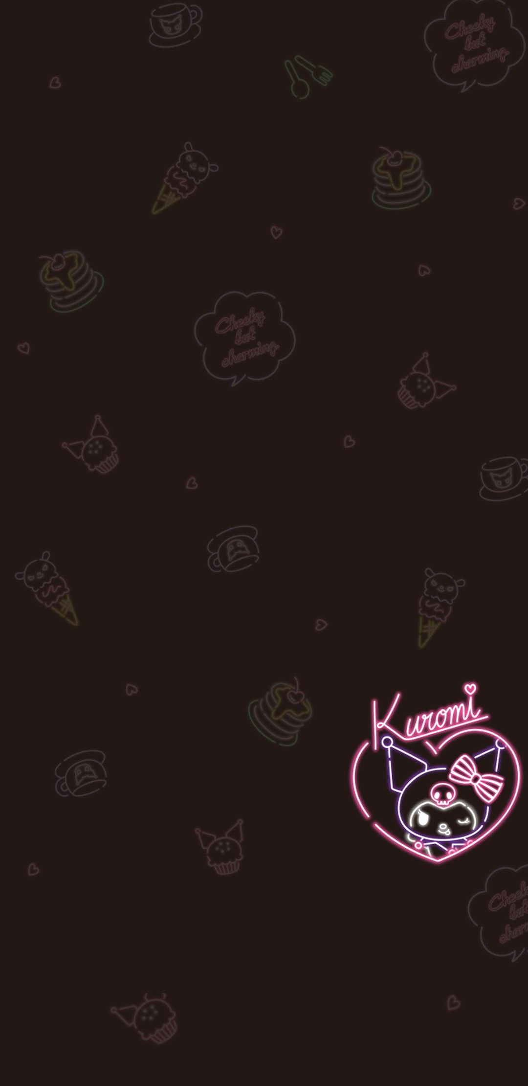 Kuromi Neon Parlor Wallpaper