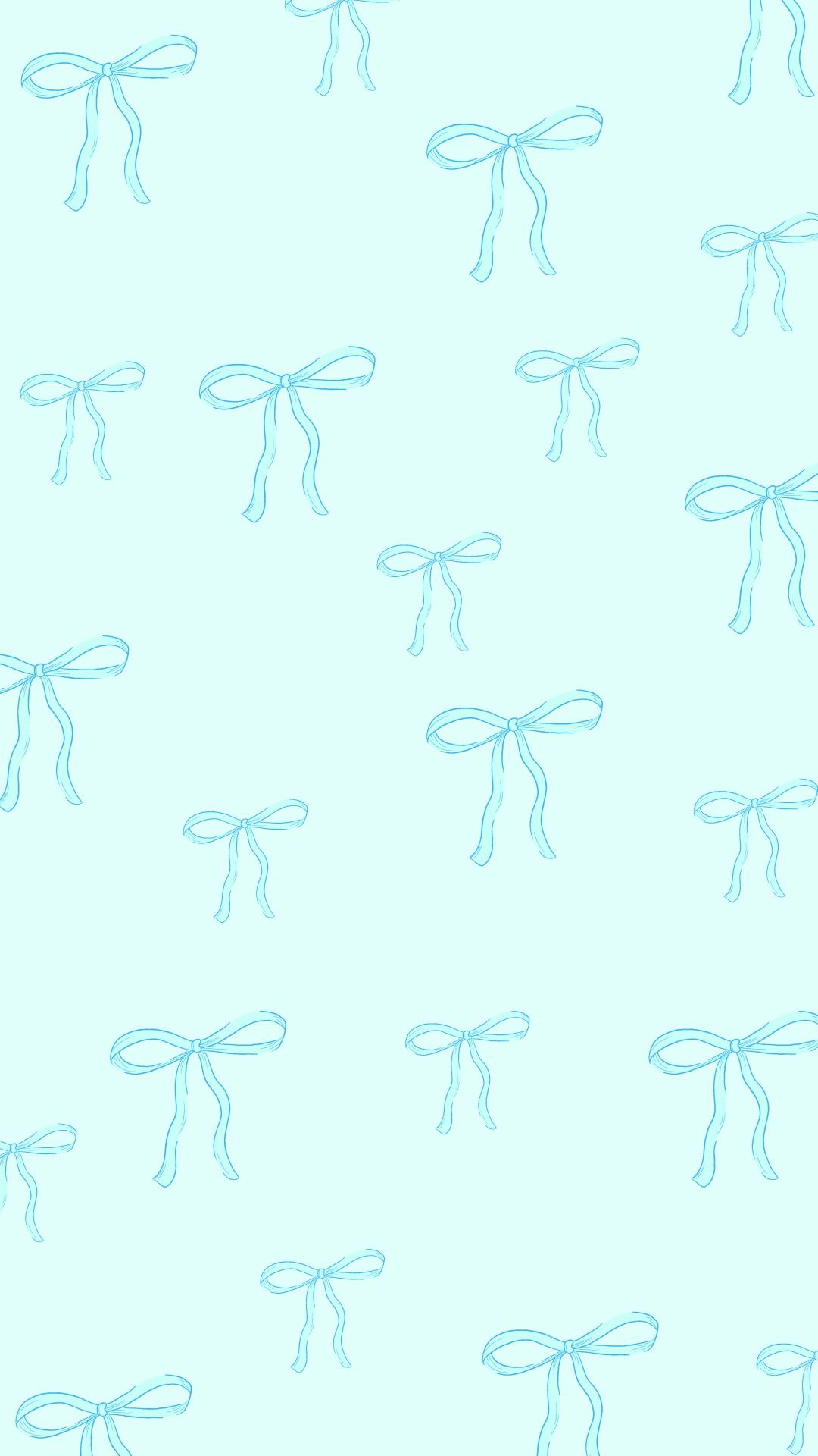 Blue Bow Wallpaper