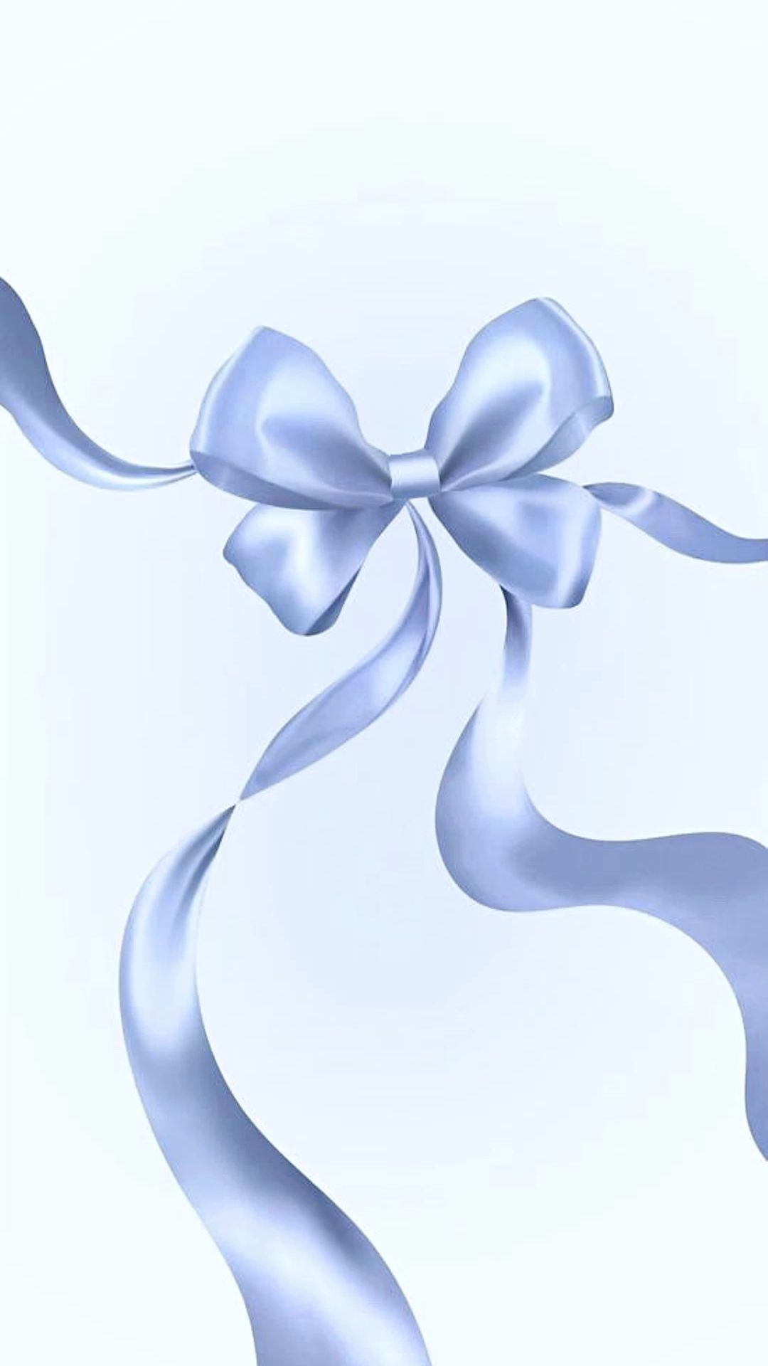Bow wallpaper blue