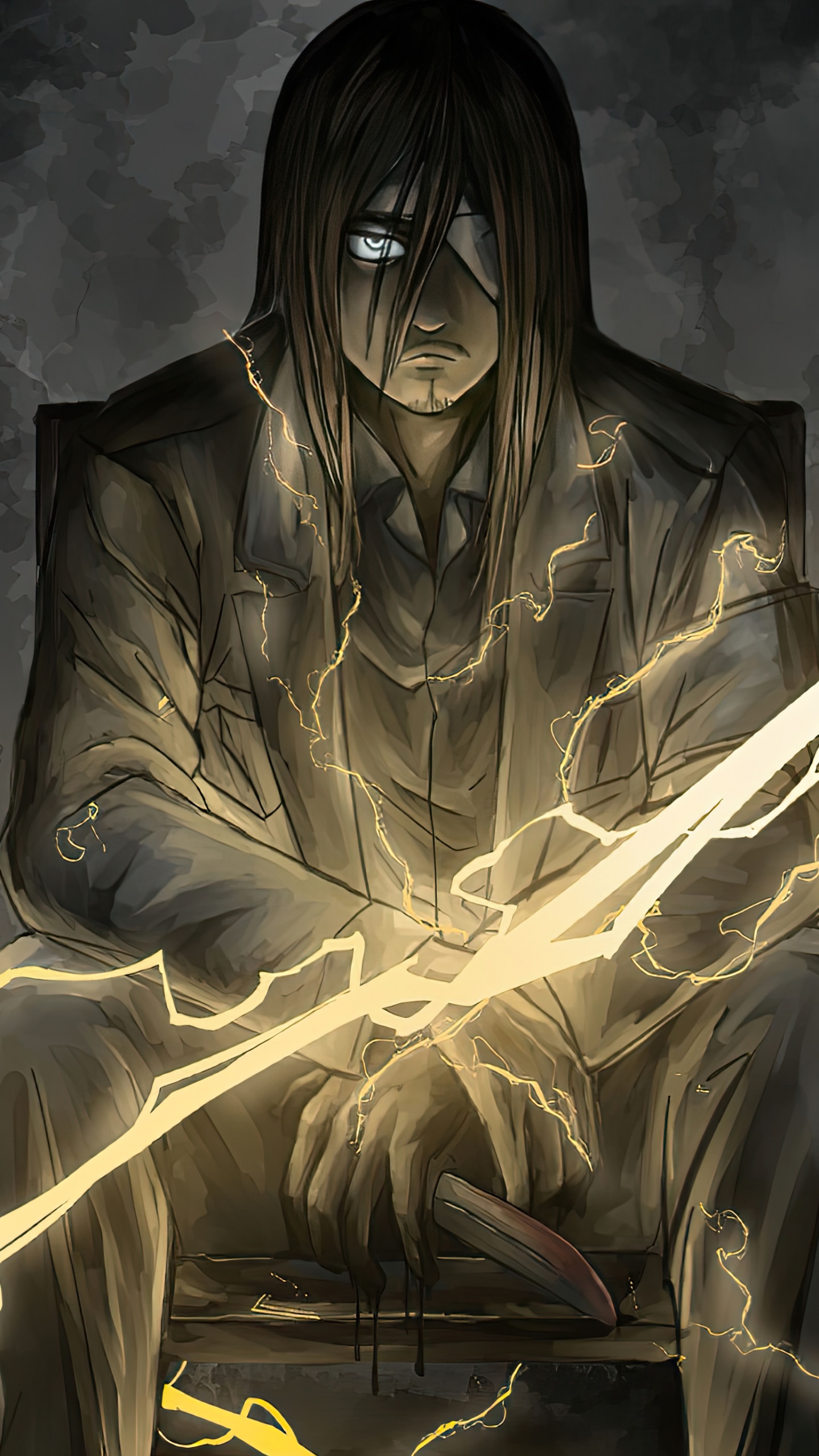 Eren Yeager Wallpaper 4K, Lightning