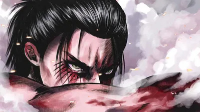 Eren Attack on Titan Anime 4K Wallpaper