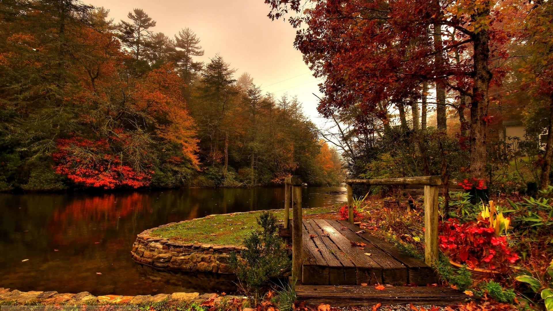 Fall Lake Wallpaper