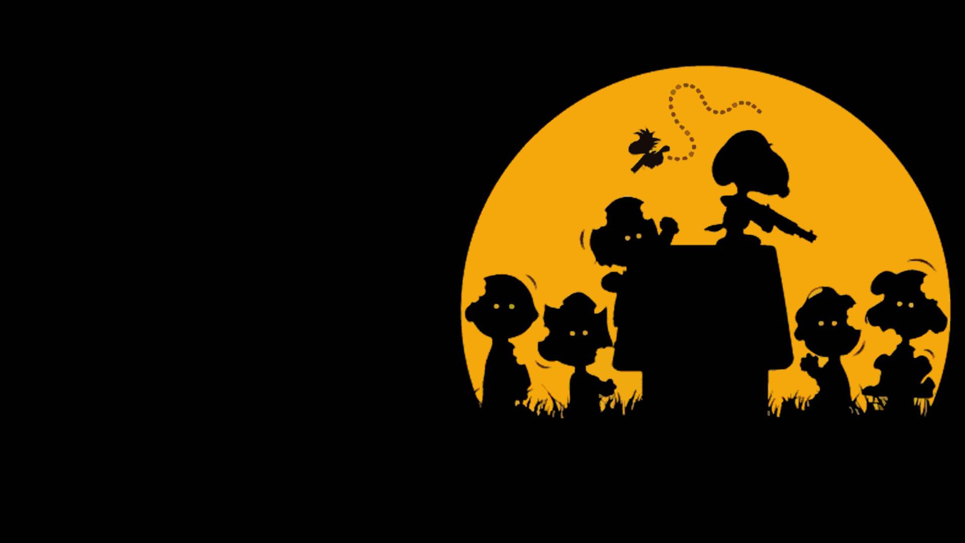 Night of the Living Peanuts Zombie Halloween Wallpaper [1920x1080]