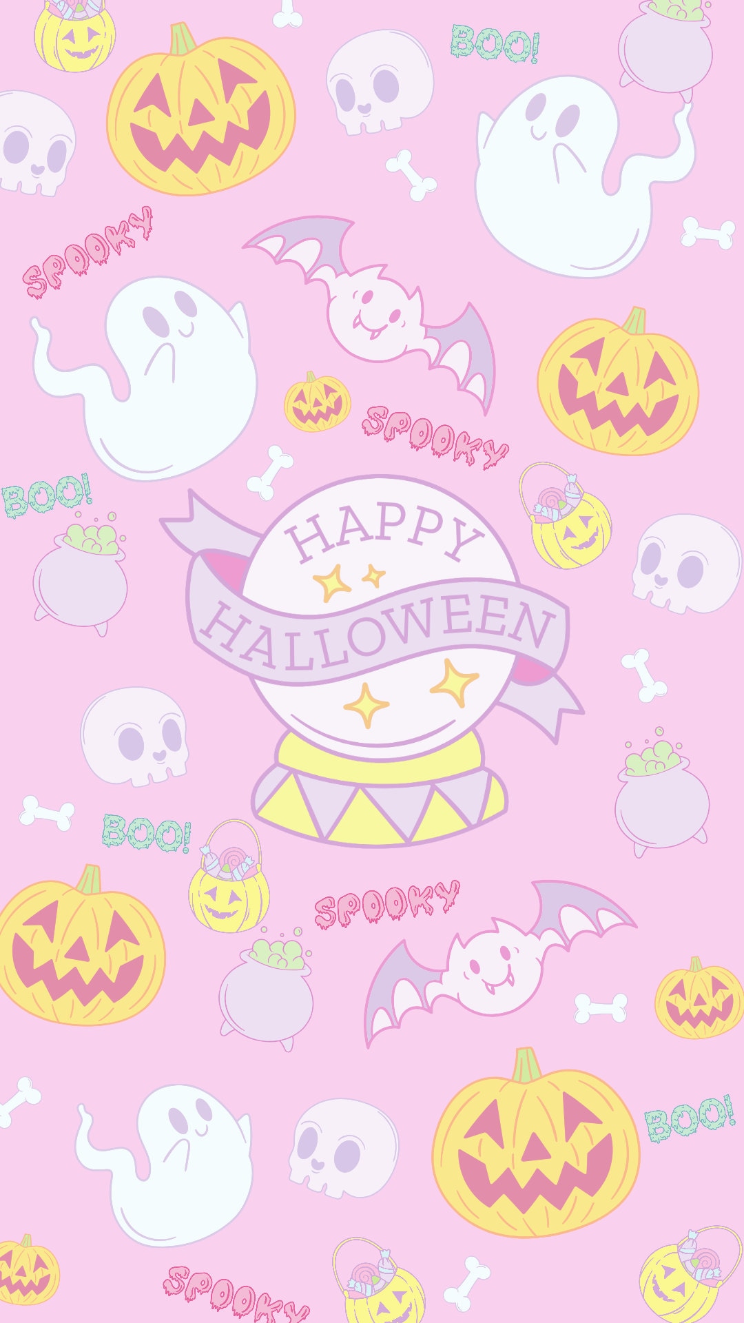 Pastel Halloween Wallpaper