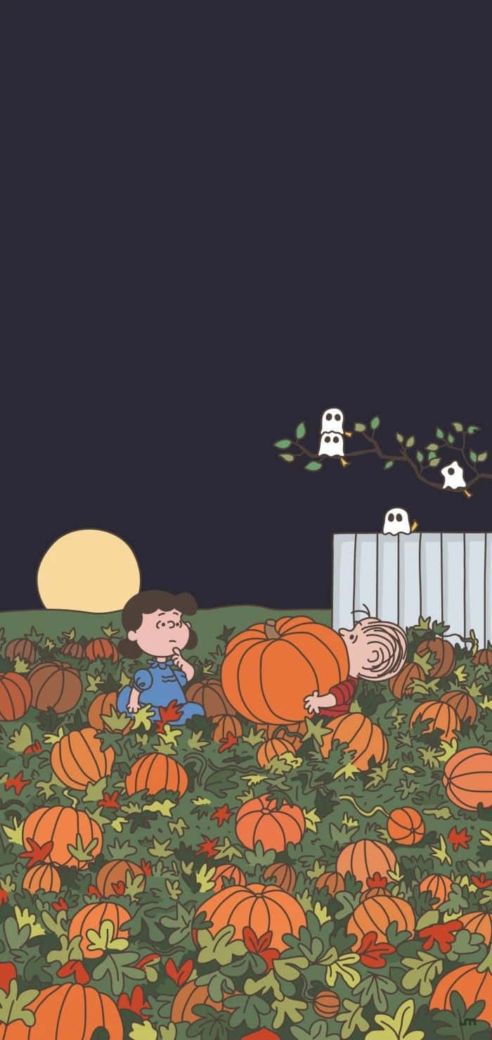 Download Celebrate Halloween with the Peanuts gang! Wallpaper