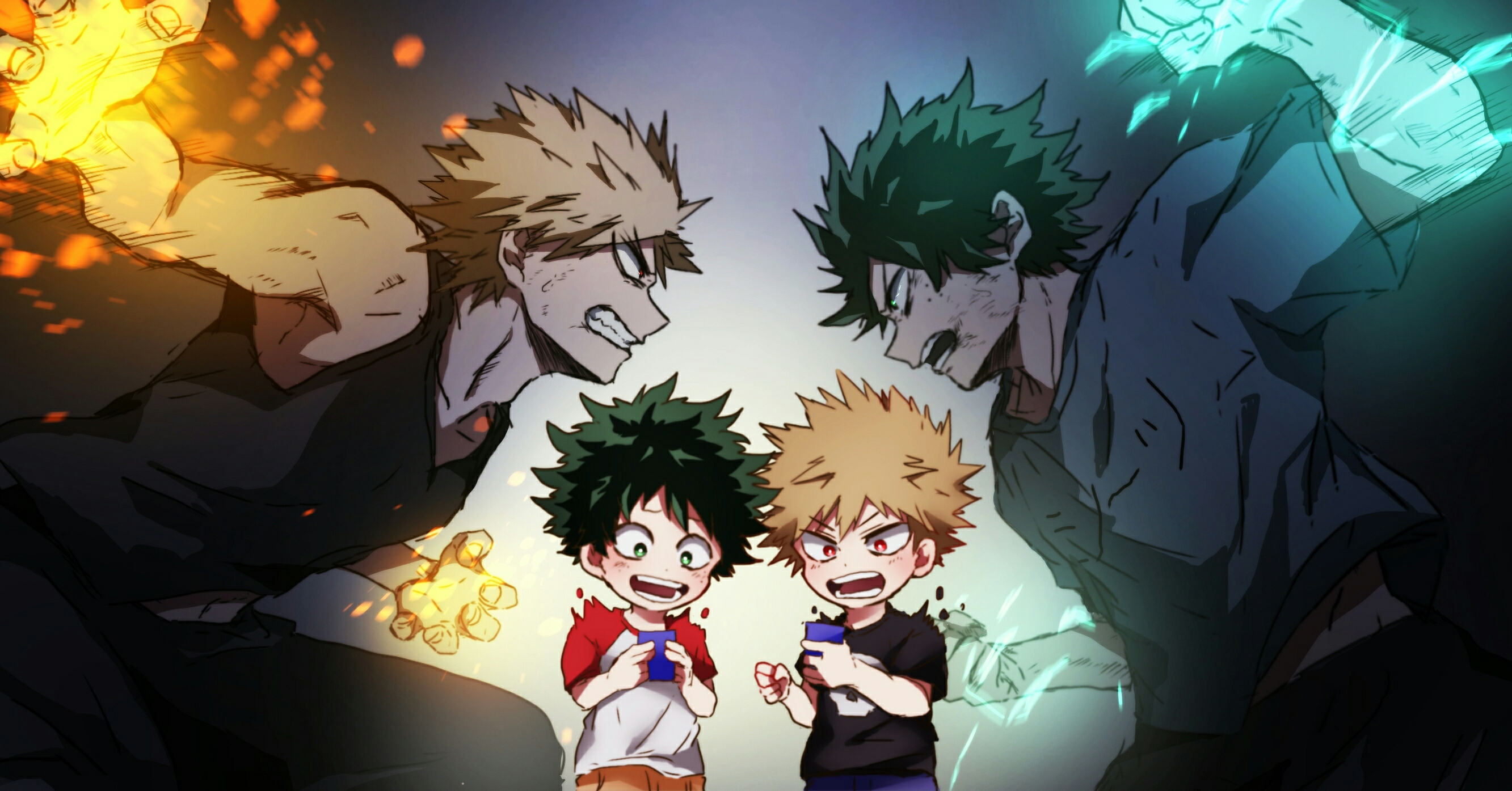 Izuku Midoriya Katsuki Bakugou Anime