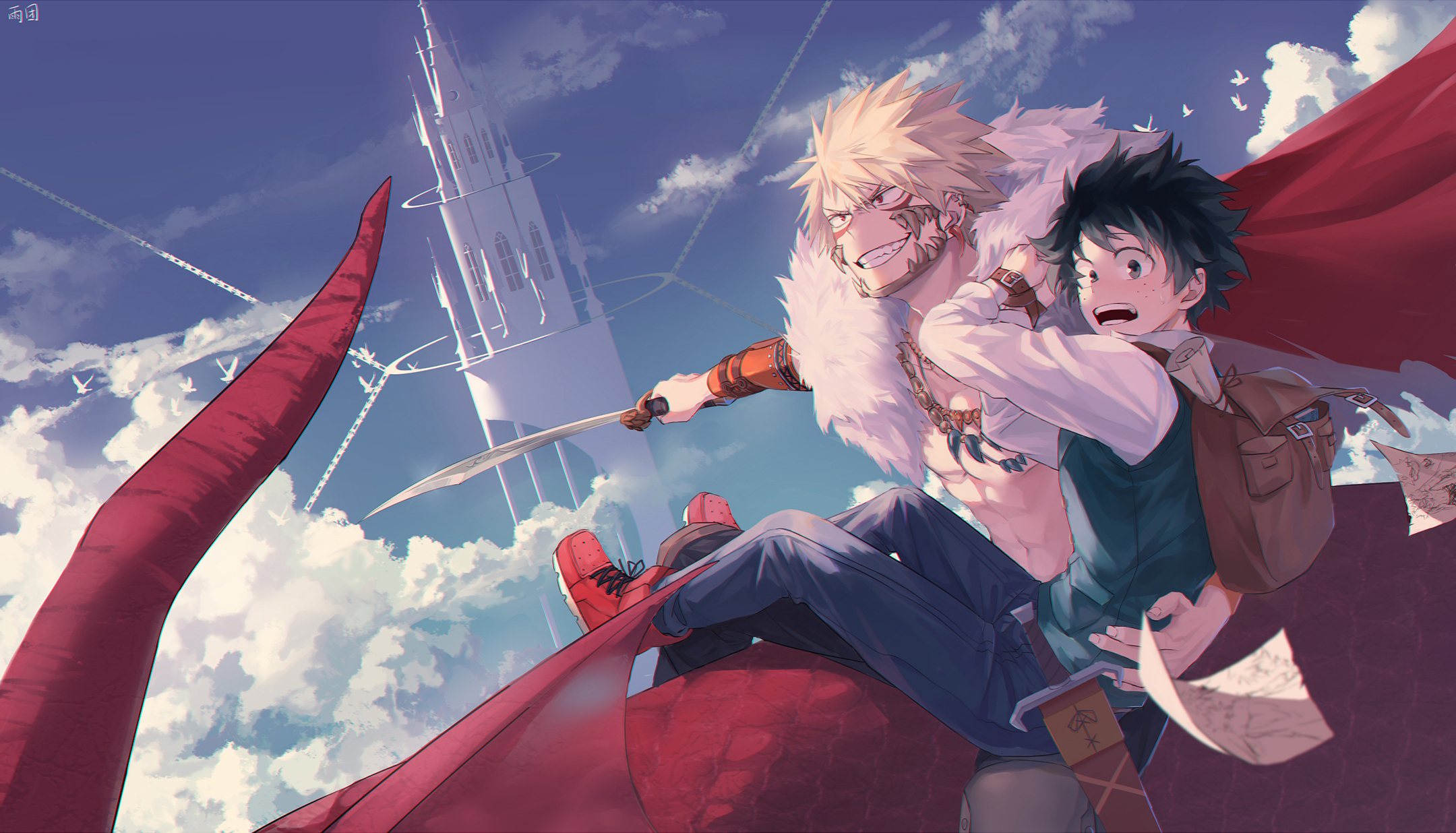 Download Katsuki Bakugou Izuku Midoriya