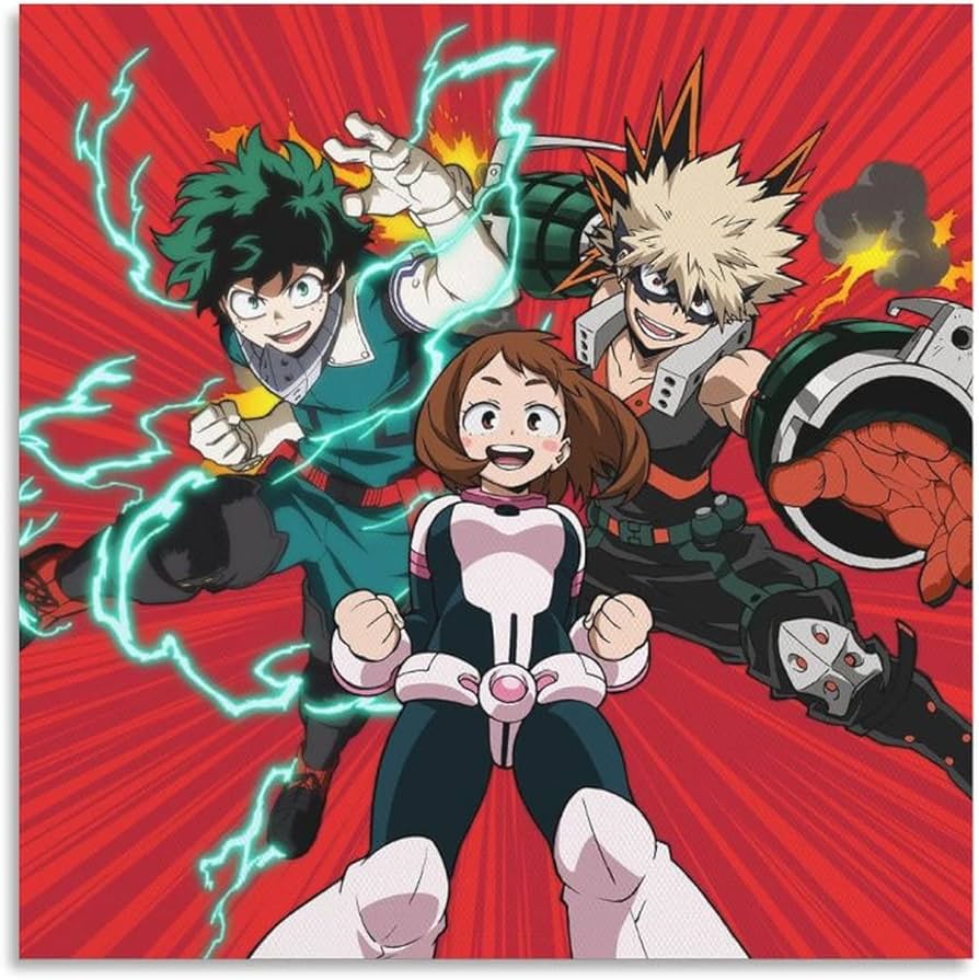 Midoriya Izuku Bakugou Katsuki Uraraka