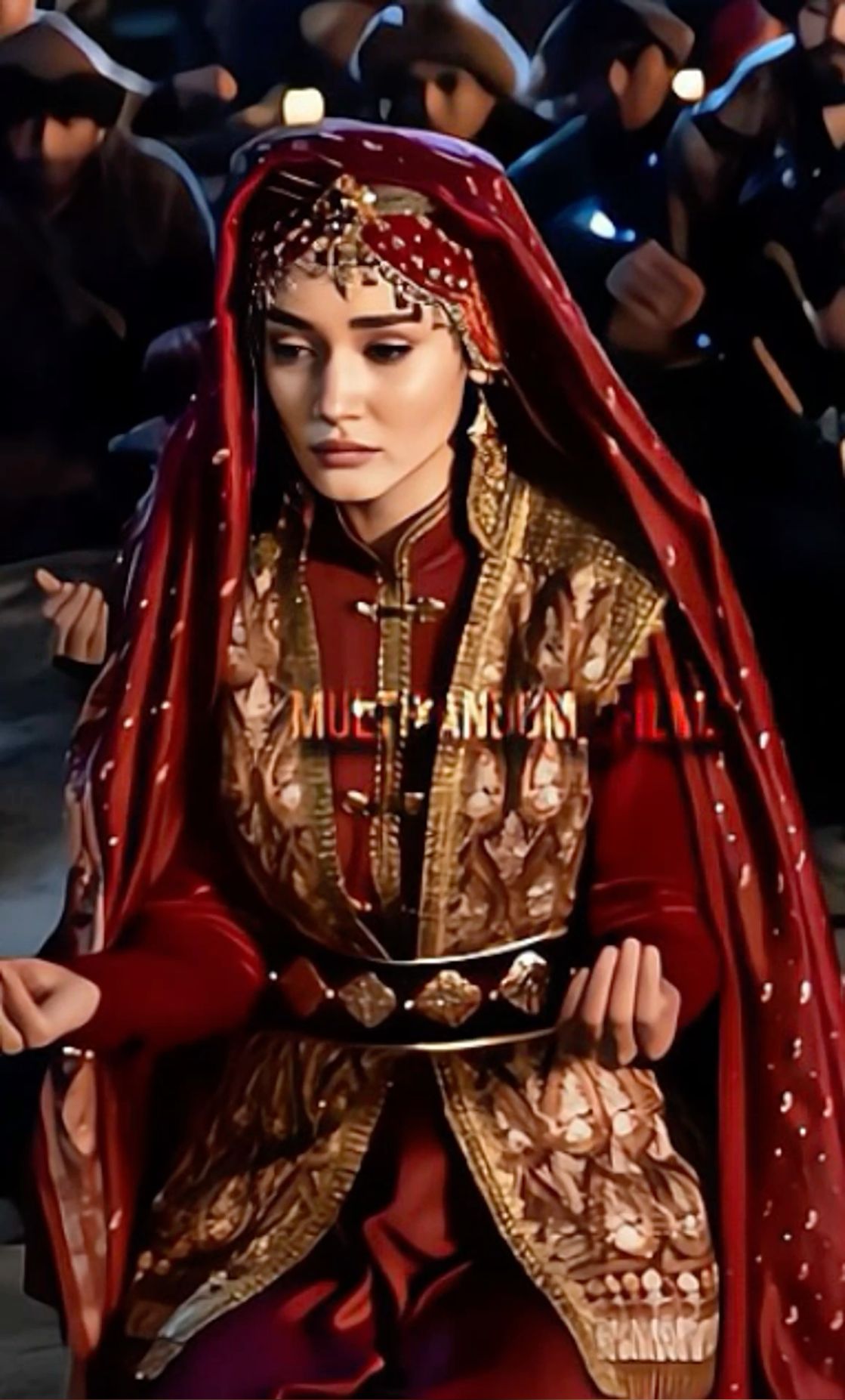 Elcim Hatun her wedding dress she looks