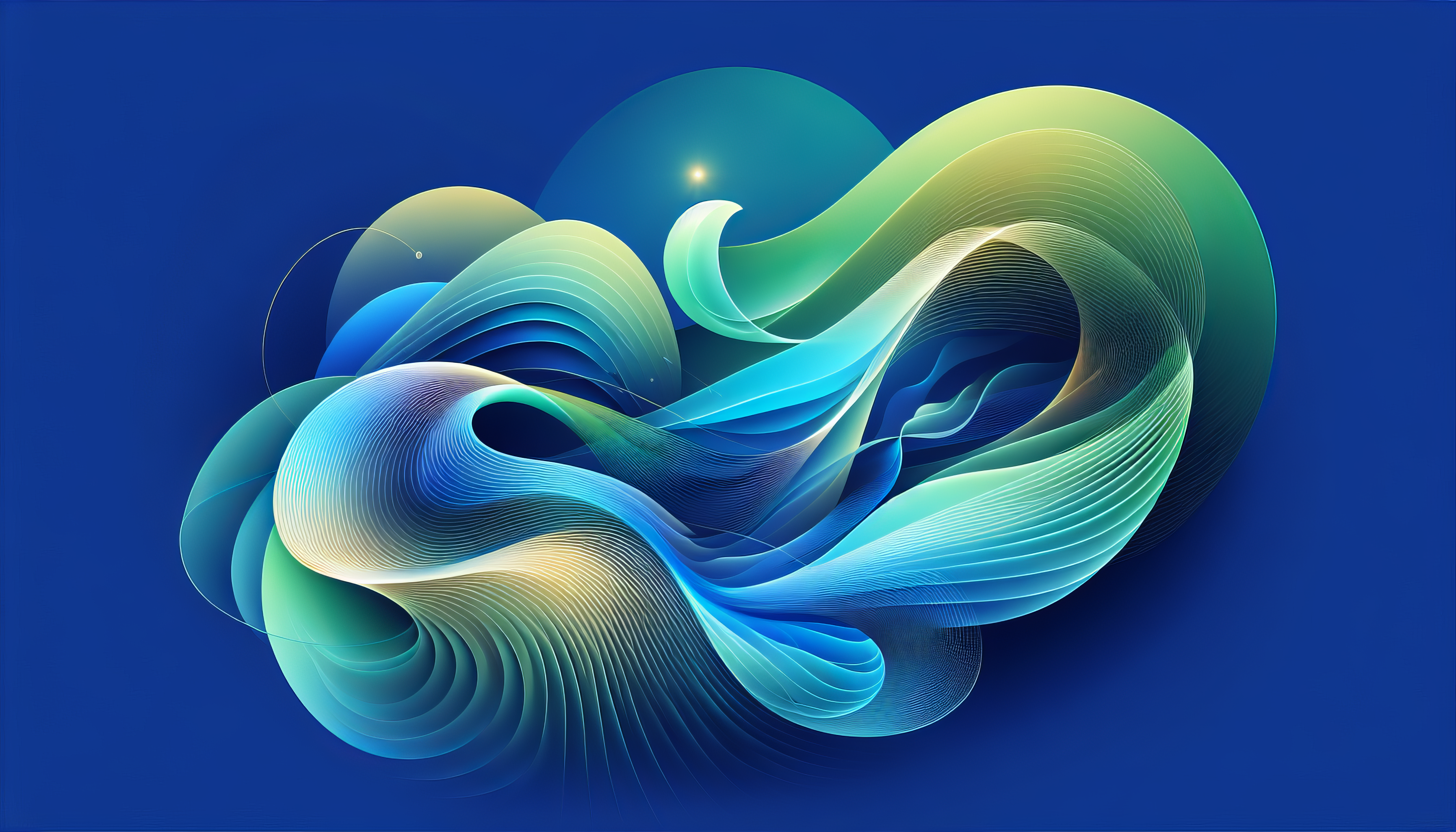 Blue Swirl Abstract HD Wallpaper