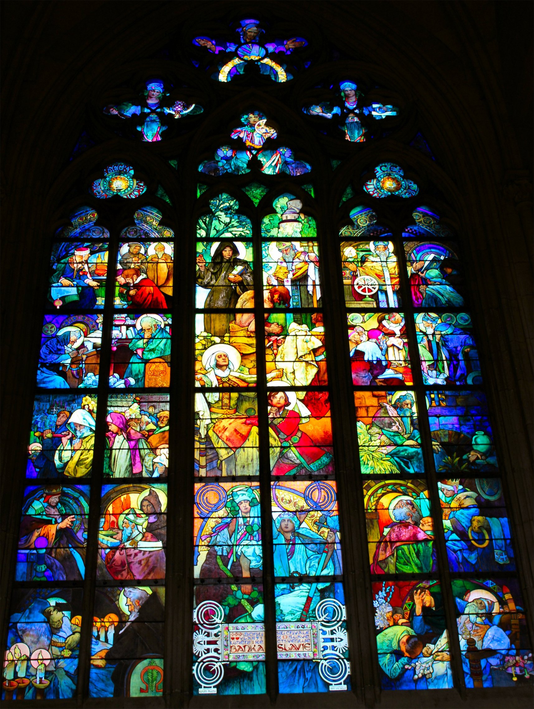 church windows. Inside NanaBread's Head