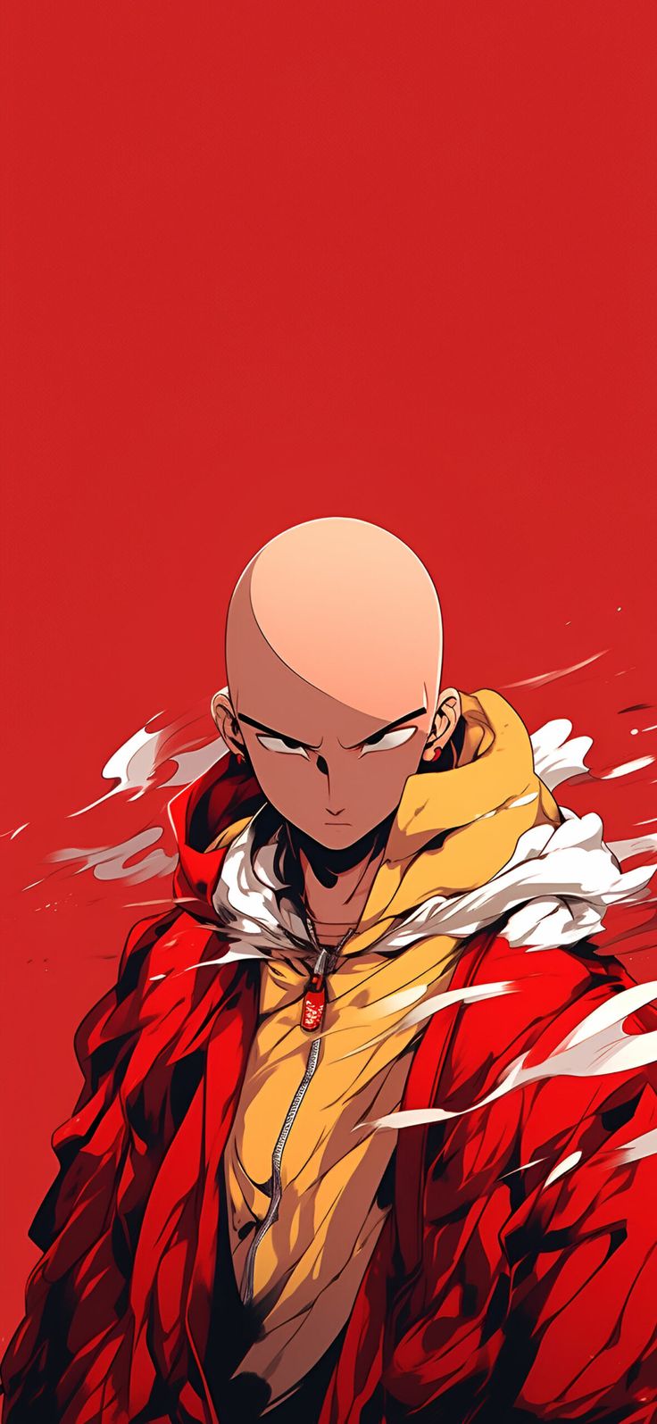 One Punch Man Saitama In Jacket Red