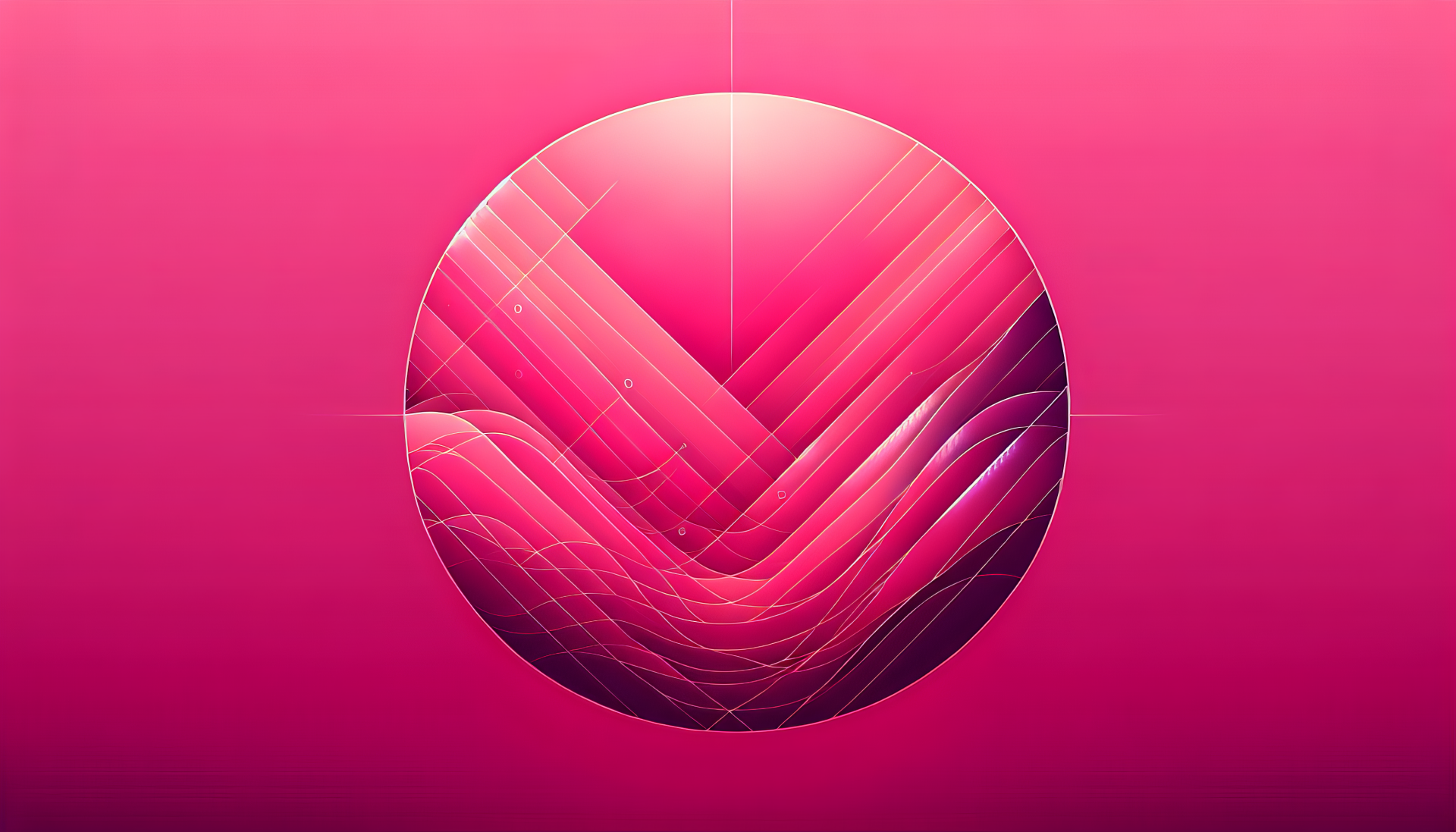 Vibrant Hot Pink Abstract HD Wallpaper