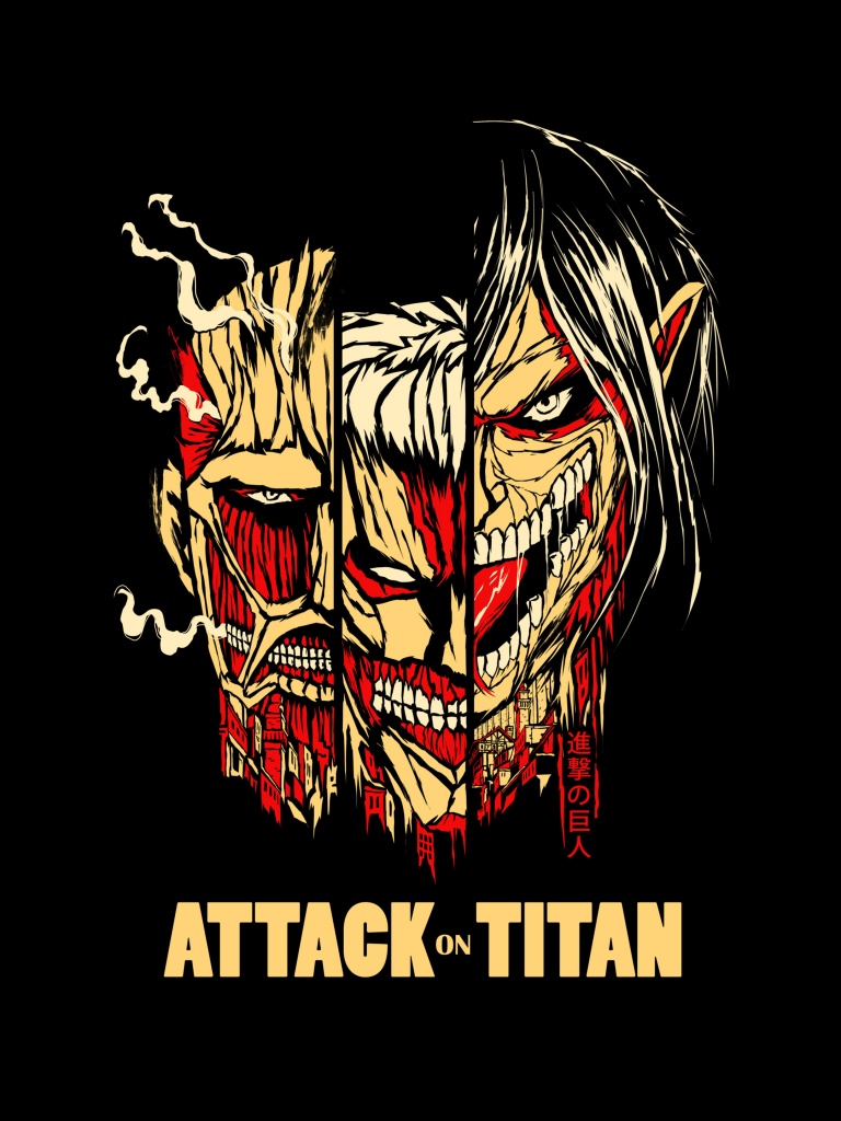 Attack on Titan Wallpaper 4K, AMOLED