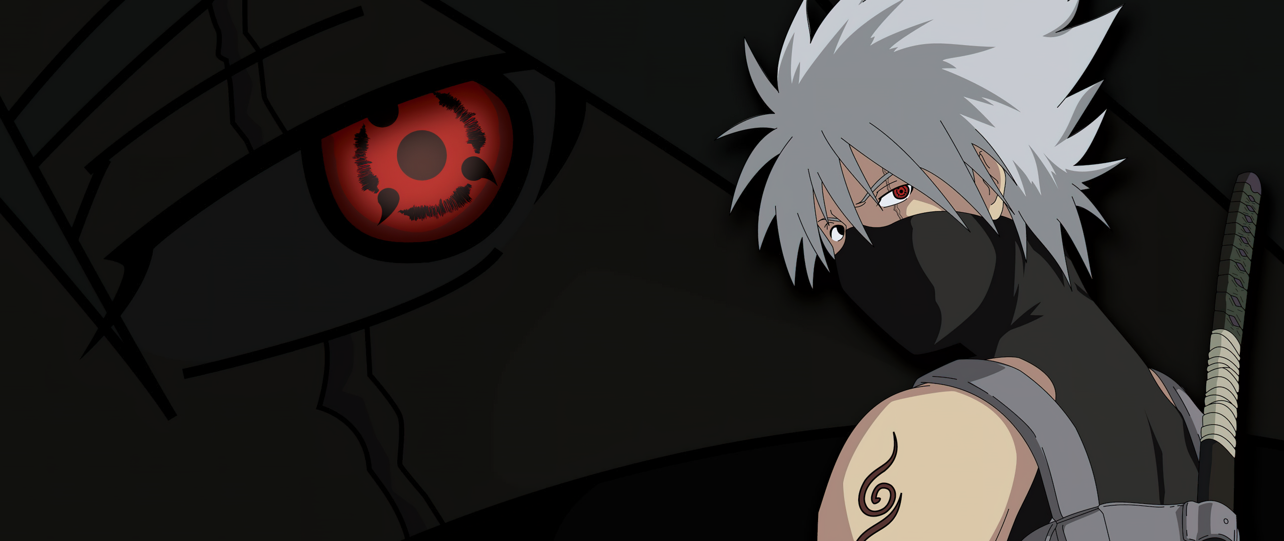 Kakashi Hatake Wallpaper 4K, Dark