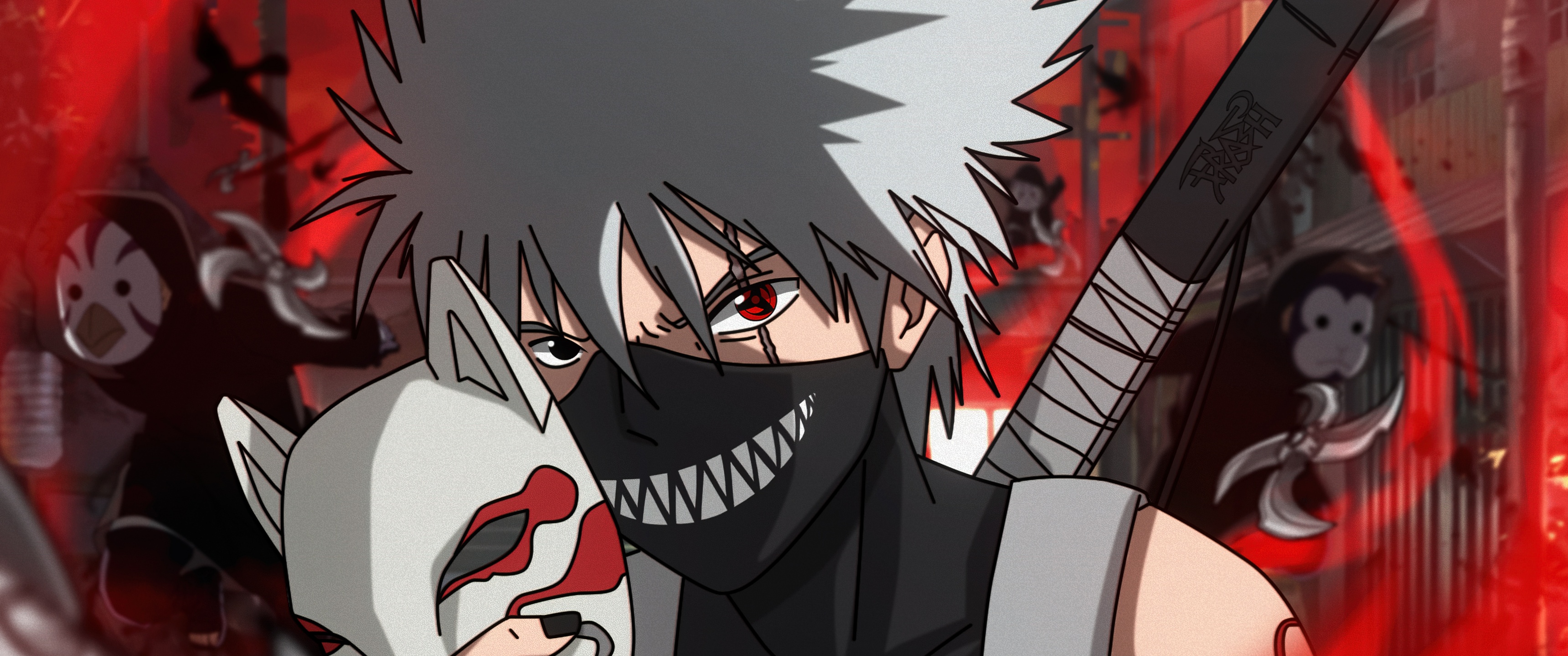 Kakashi Hatake Wallpaper 4K, Fan Art