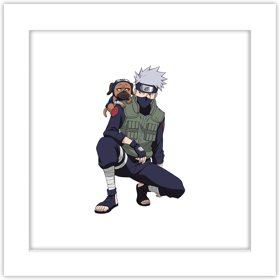 Kakashi Hatake With Pakkun Wall Art