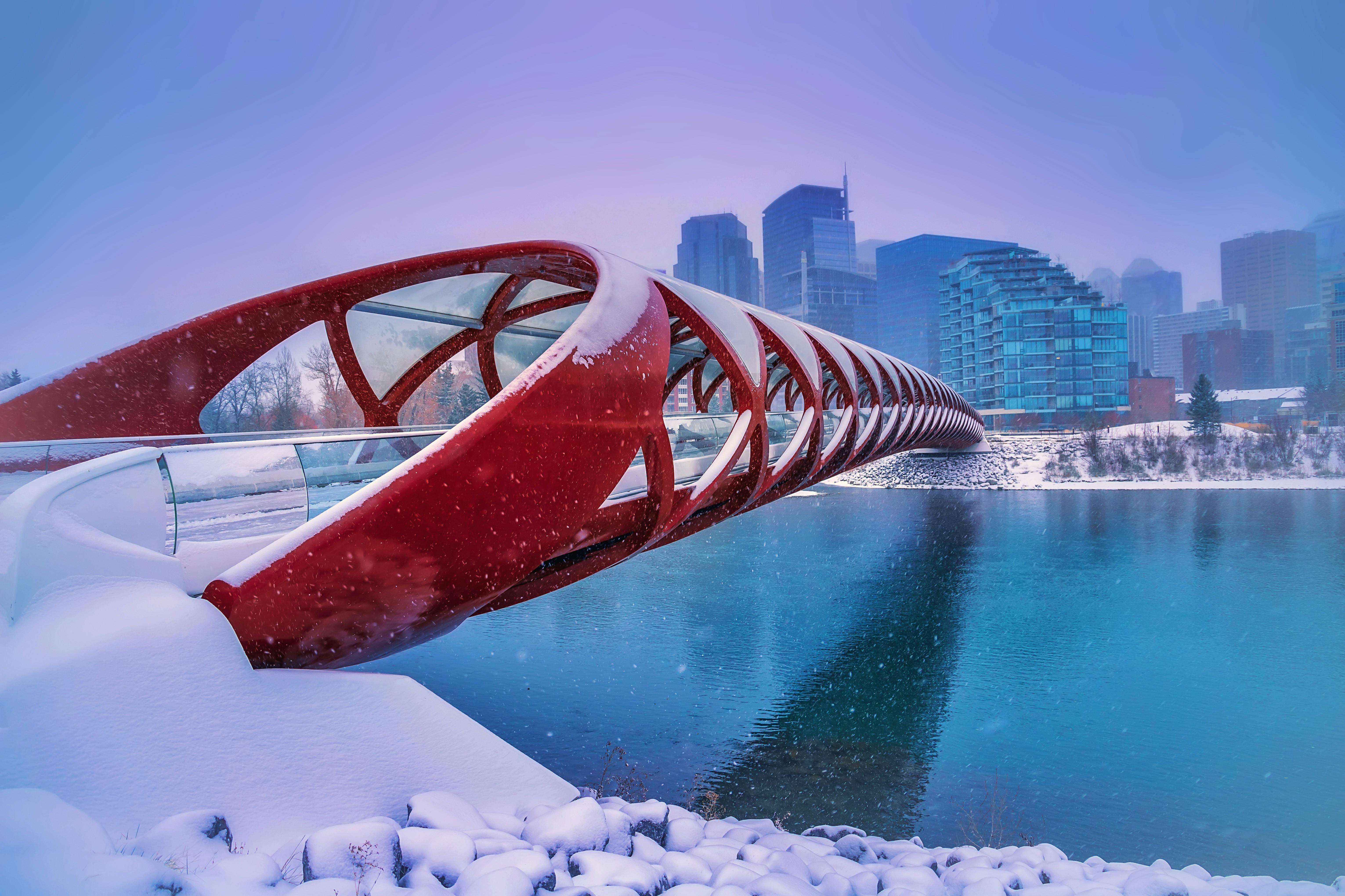 Calgary Peace Bridge 4k Wallpapers Wallpaper Cave