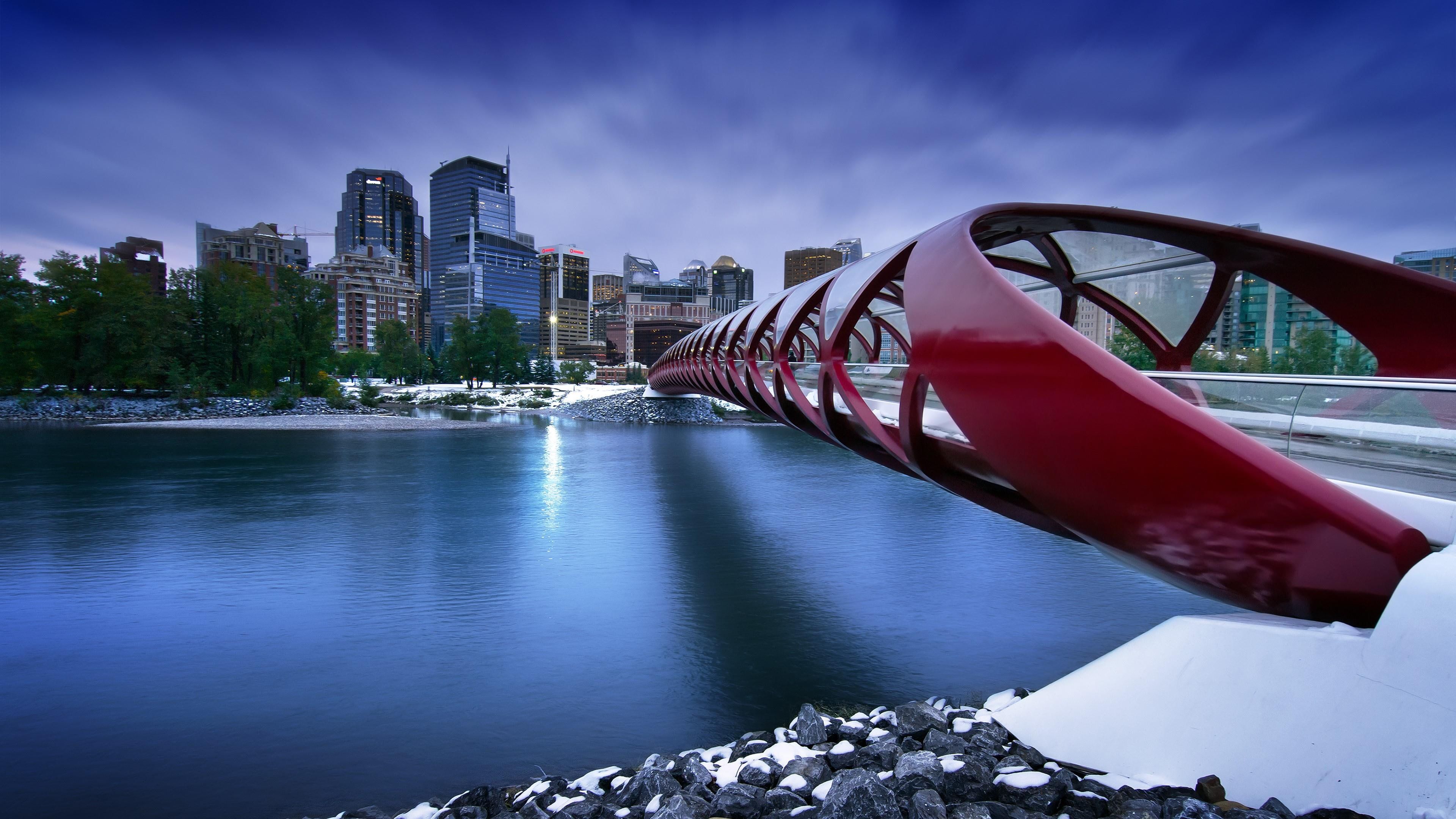 canada, alberta, peace bridge, calgary