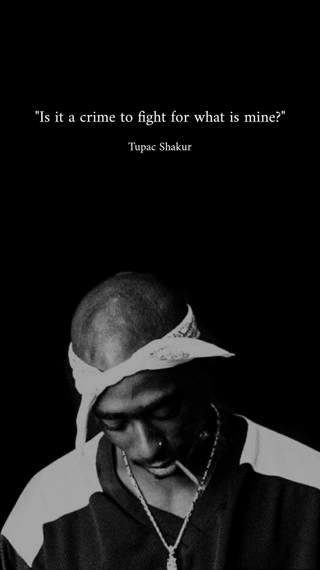 Tupac Shakur Inspirational Quote Wallpaper