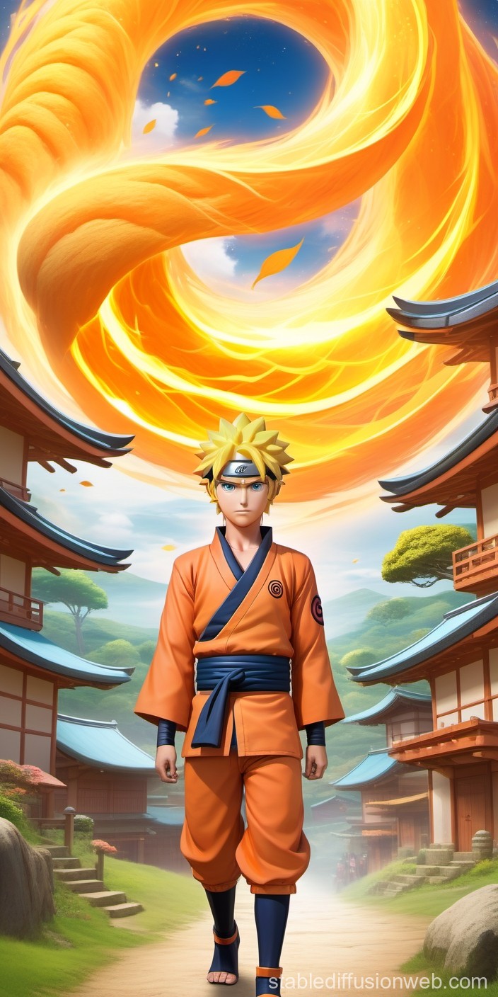 High Res 8K Shot Of Naruto Uzumaki