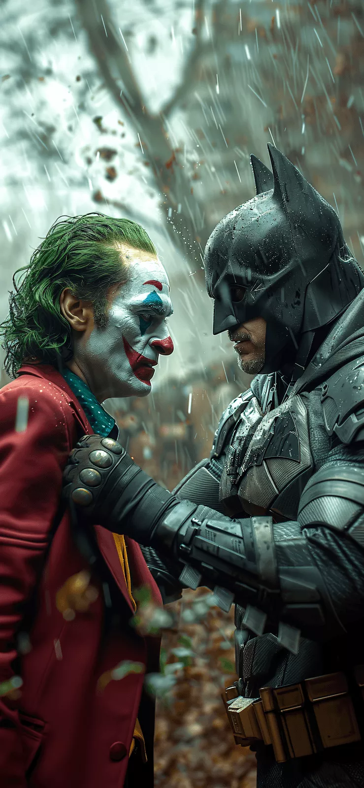 Batman vs Joker iPhone Wallpaper 4K