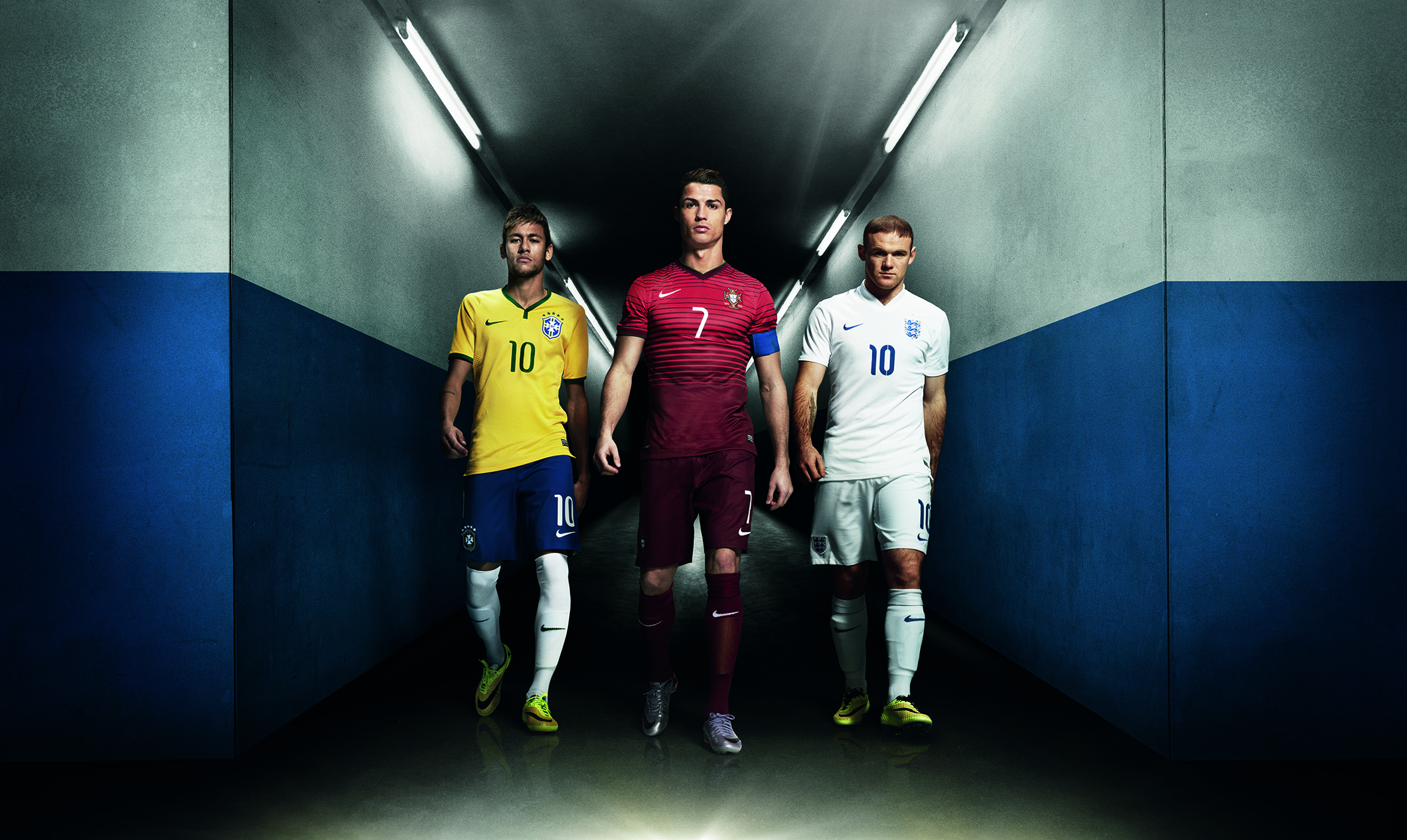 Soccer Legends Rooney, Neymar, Ronaldo