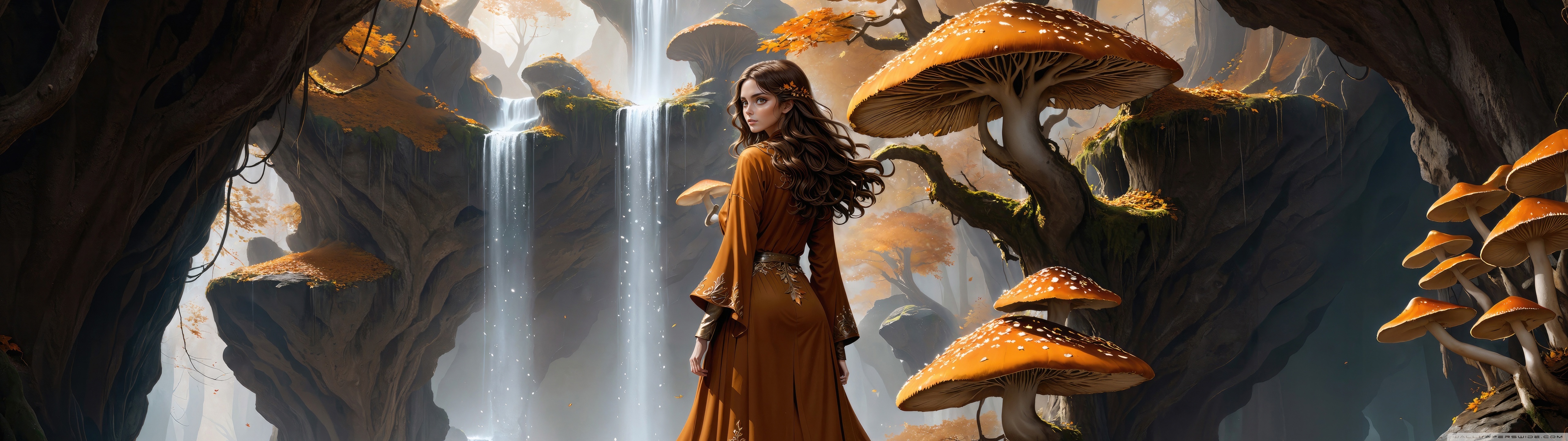 Autumn Fantasy Artwork Ultra HD Desktop