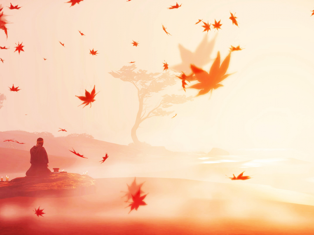 Wallpaper ghost of tsushima, autumn