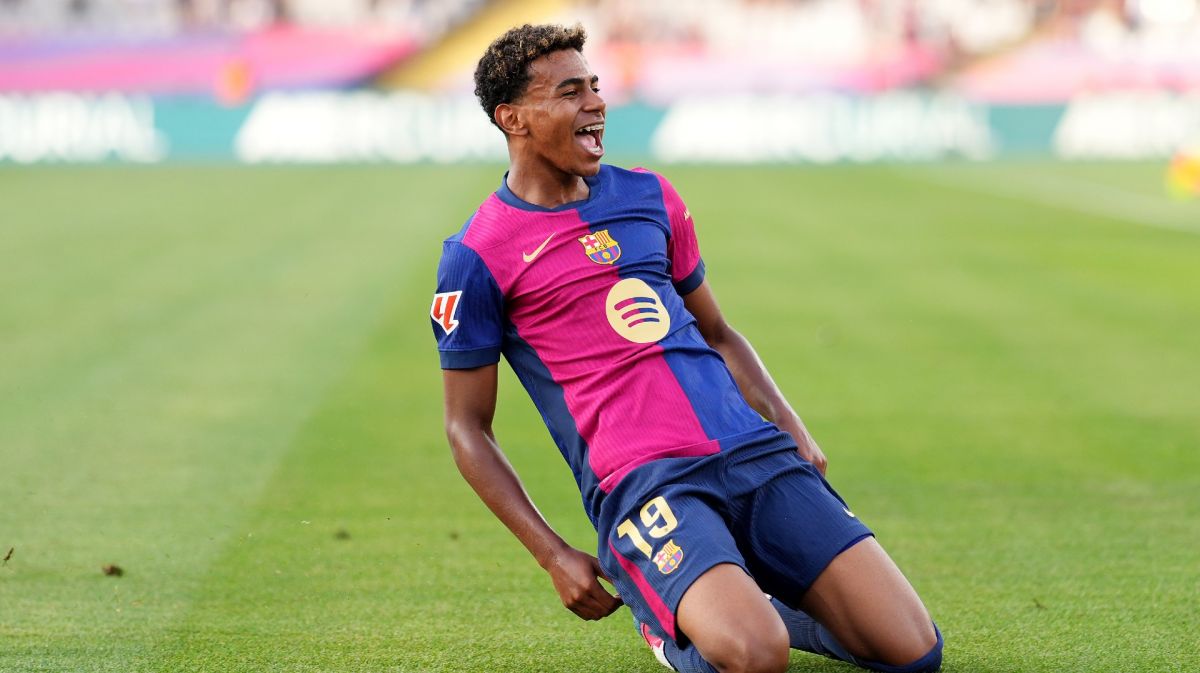 Lamine Yamal nets first Barca goal