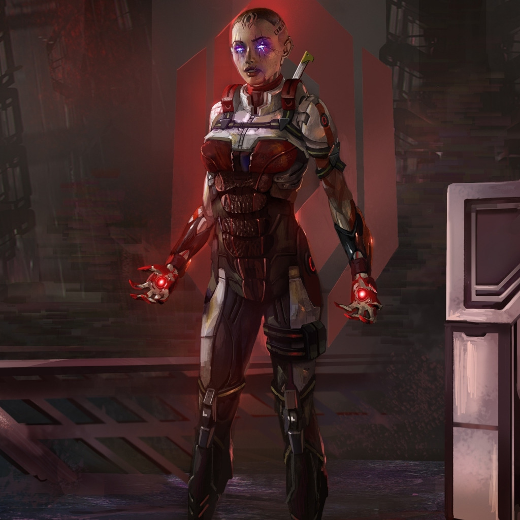 wallpaper Phantom, art, mass effect