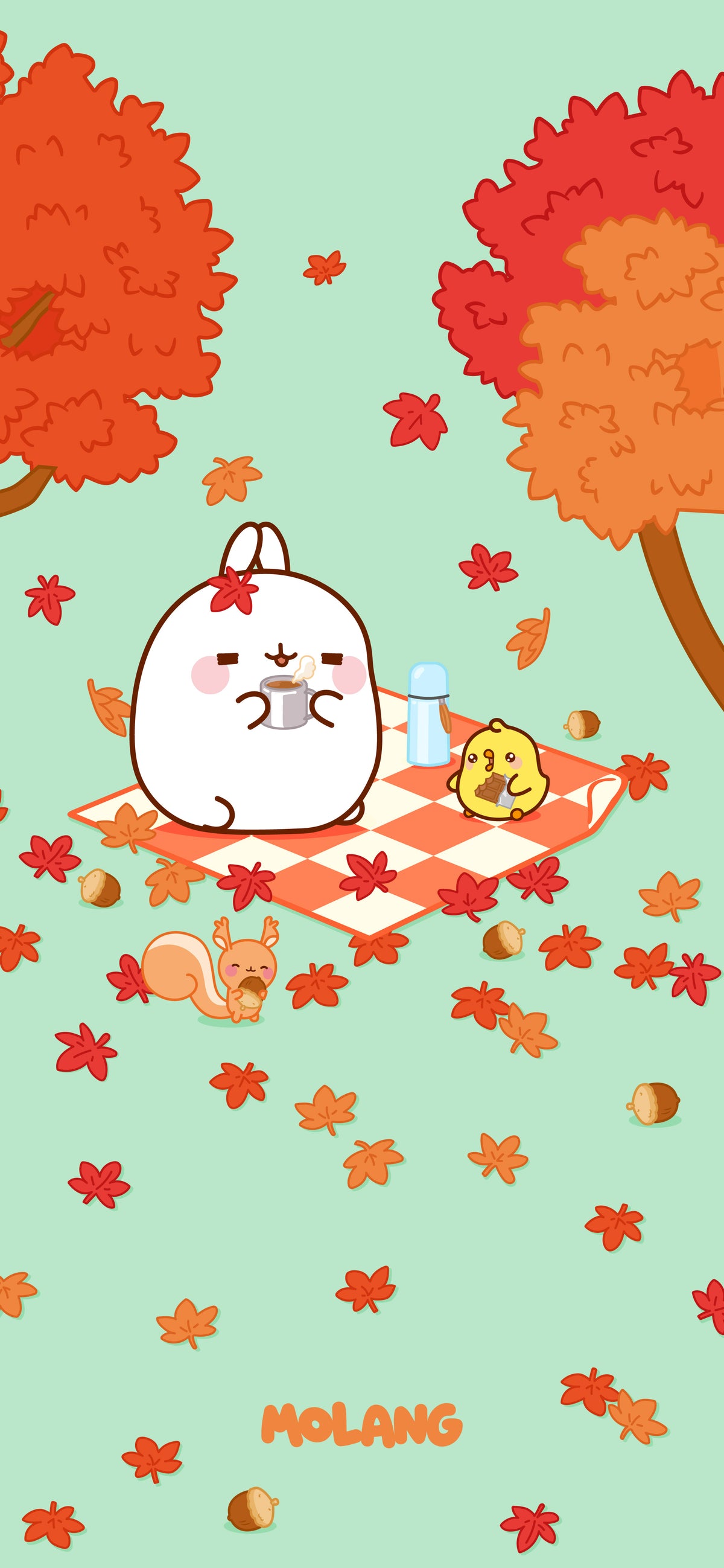Molang Autumn Wallpaper: Discover