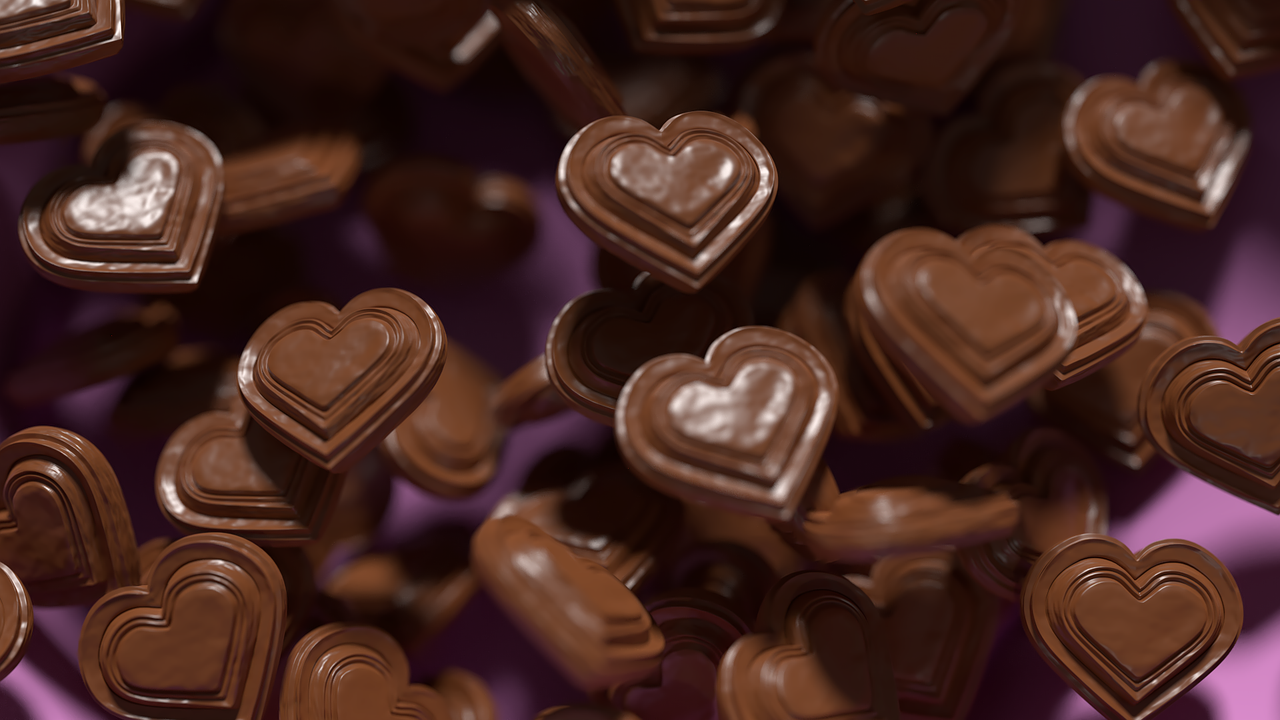 Download Chocolate, Hearts, Yummy