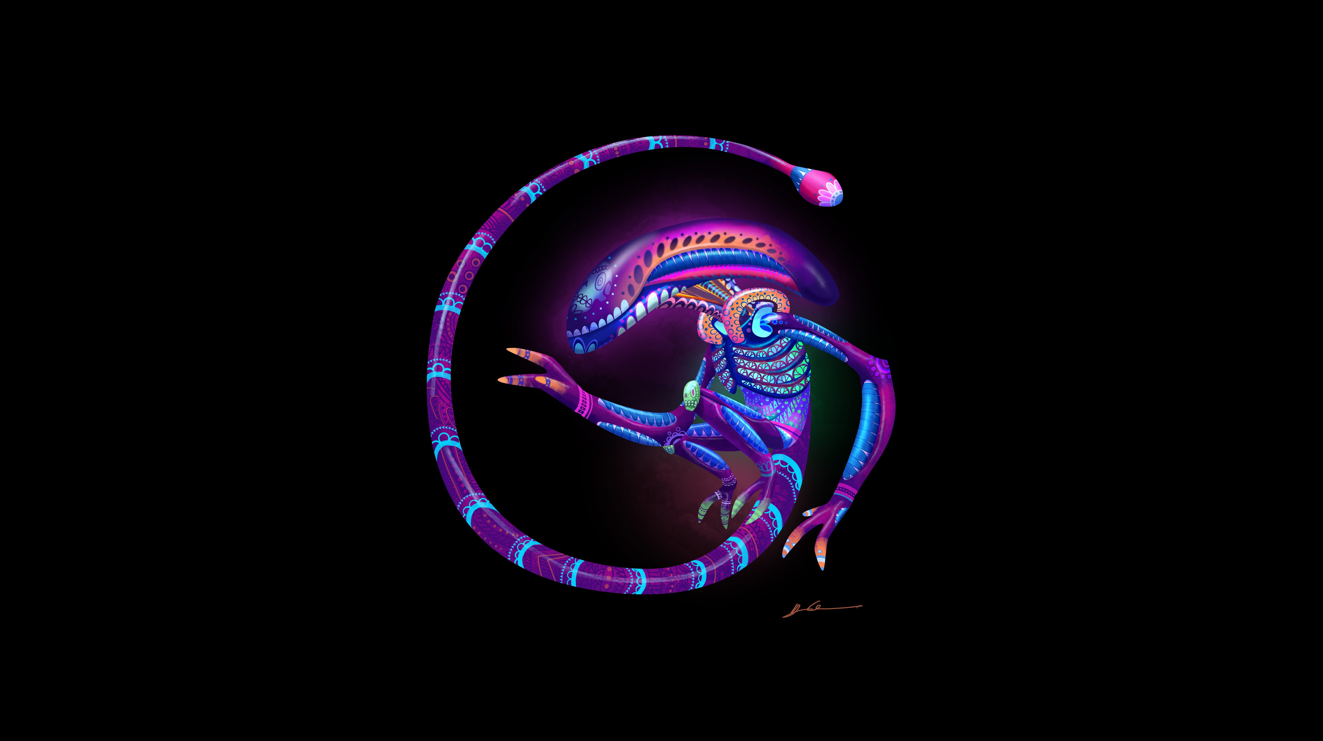Wallpaper Alien, Style, Mexican